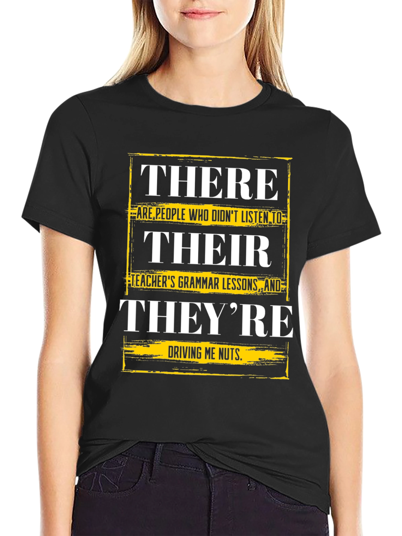 Humorous Grammar T-Shirt: Their There Theyre