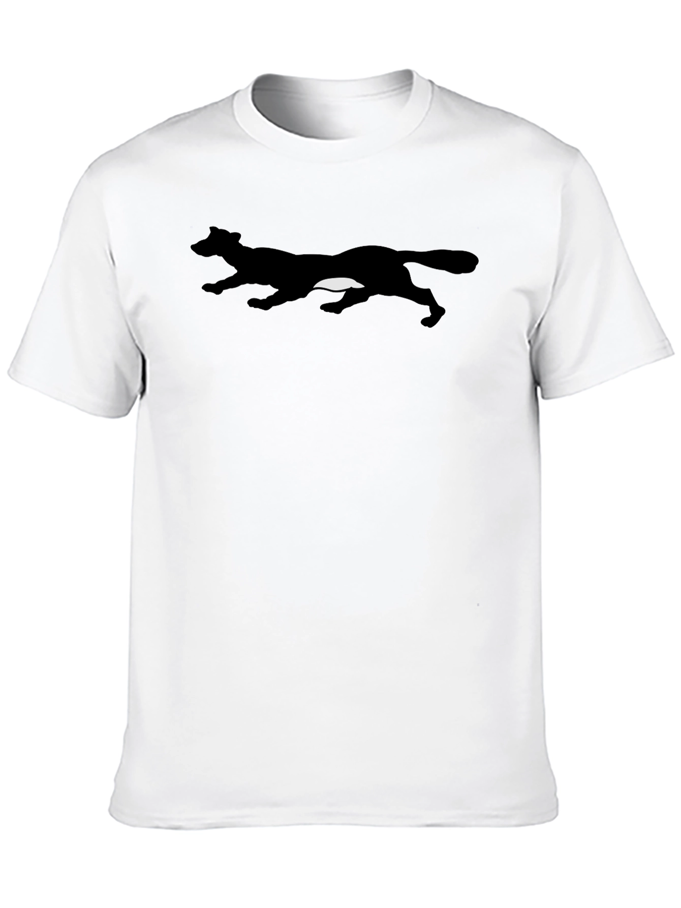 Running Fox Silhouette Black T-Shirt