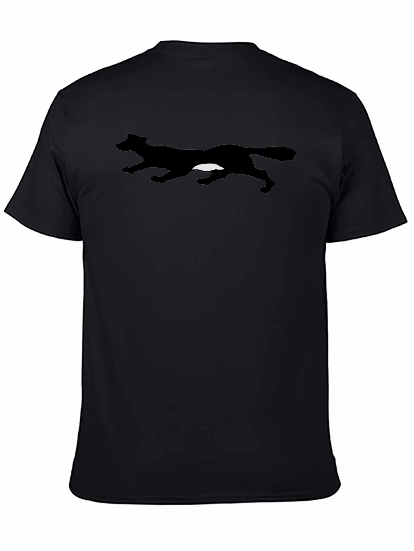 Running Fox Silhouette Black T-Shirt