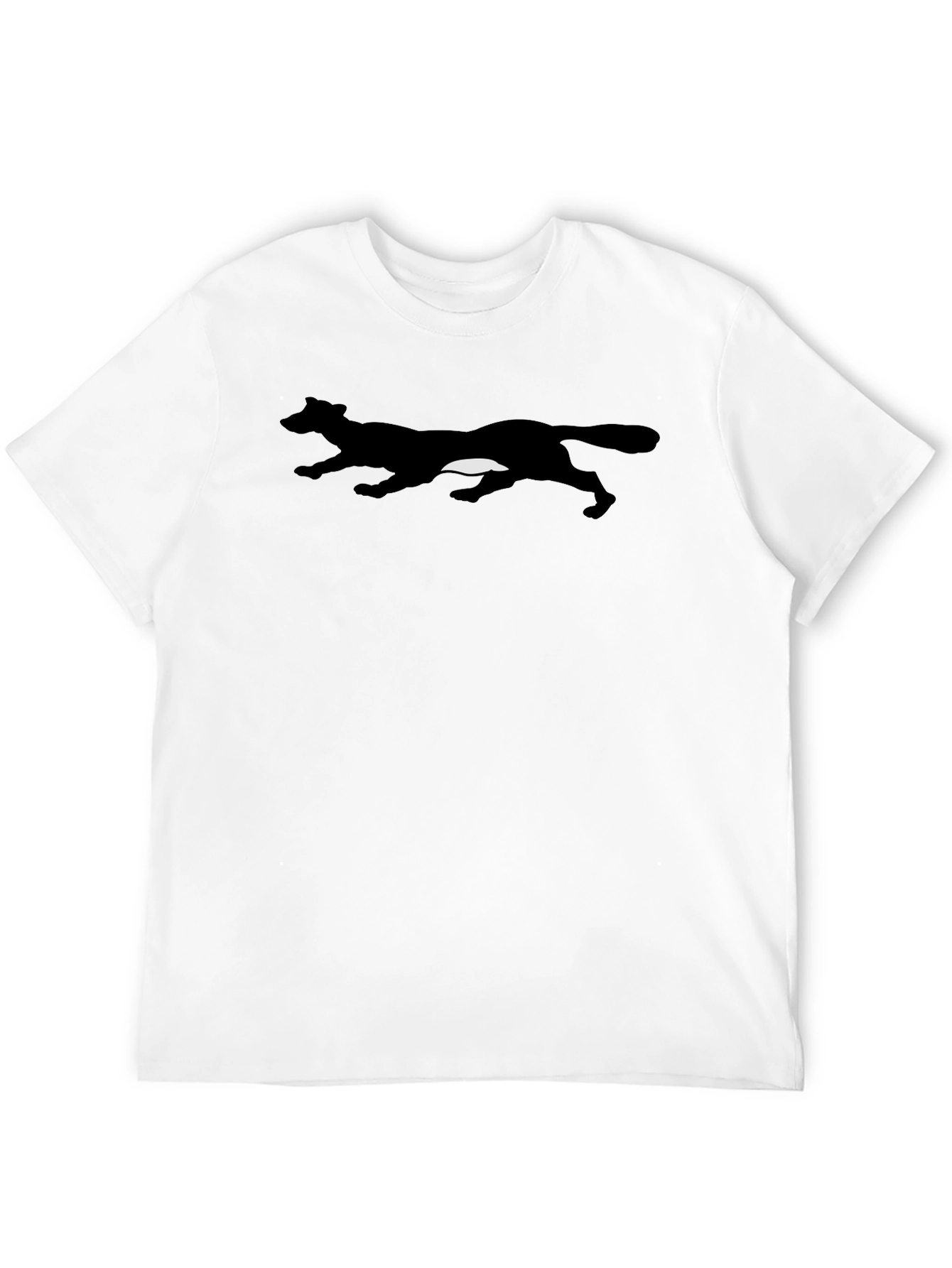 Running Fox Silhouette Black T-Shirt