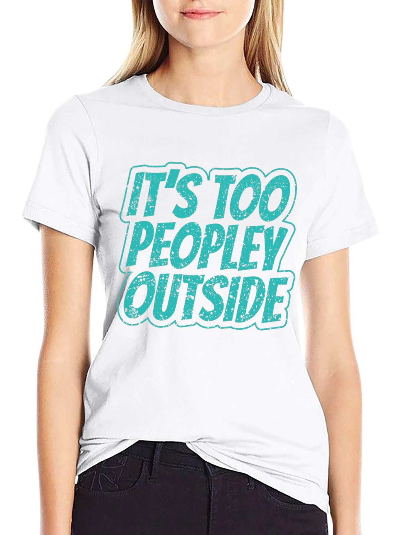 Too Peopley Outside Graphic T-Shirt