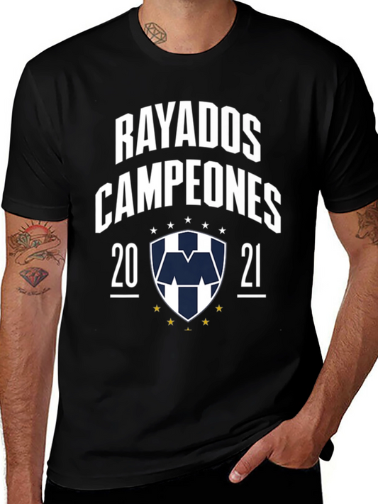 Rayados Campeones 2021 Black T-Shirt