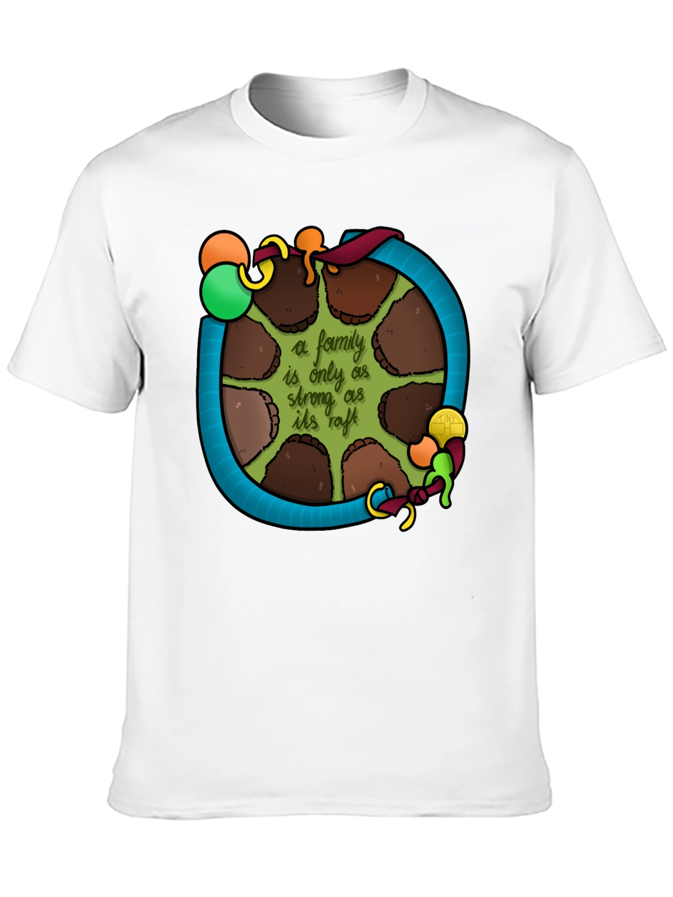 Family Raft T-Shirt: Strength in Unity