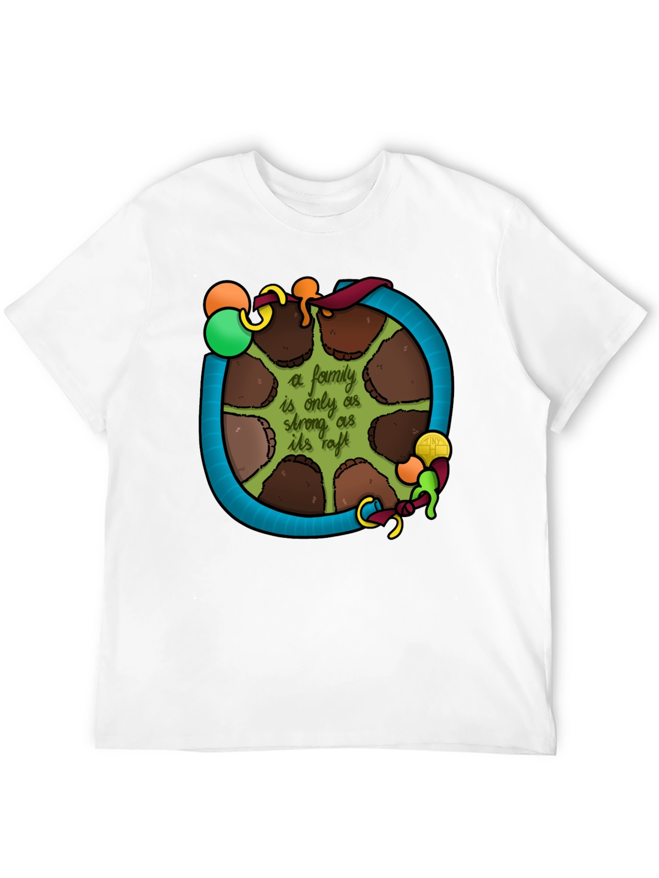 Family Raft T-Shirt: Strength in Unity