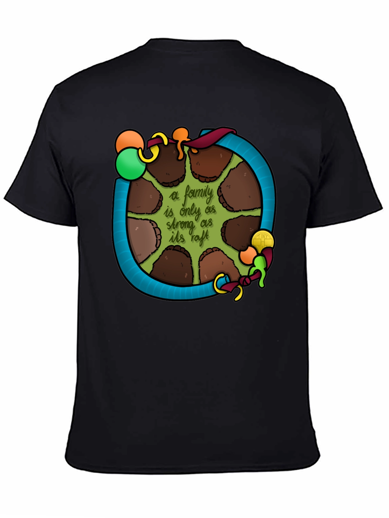 Family Raft T-Shirt: Strength in Unity