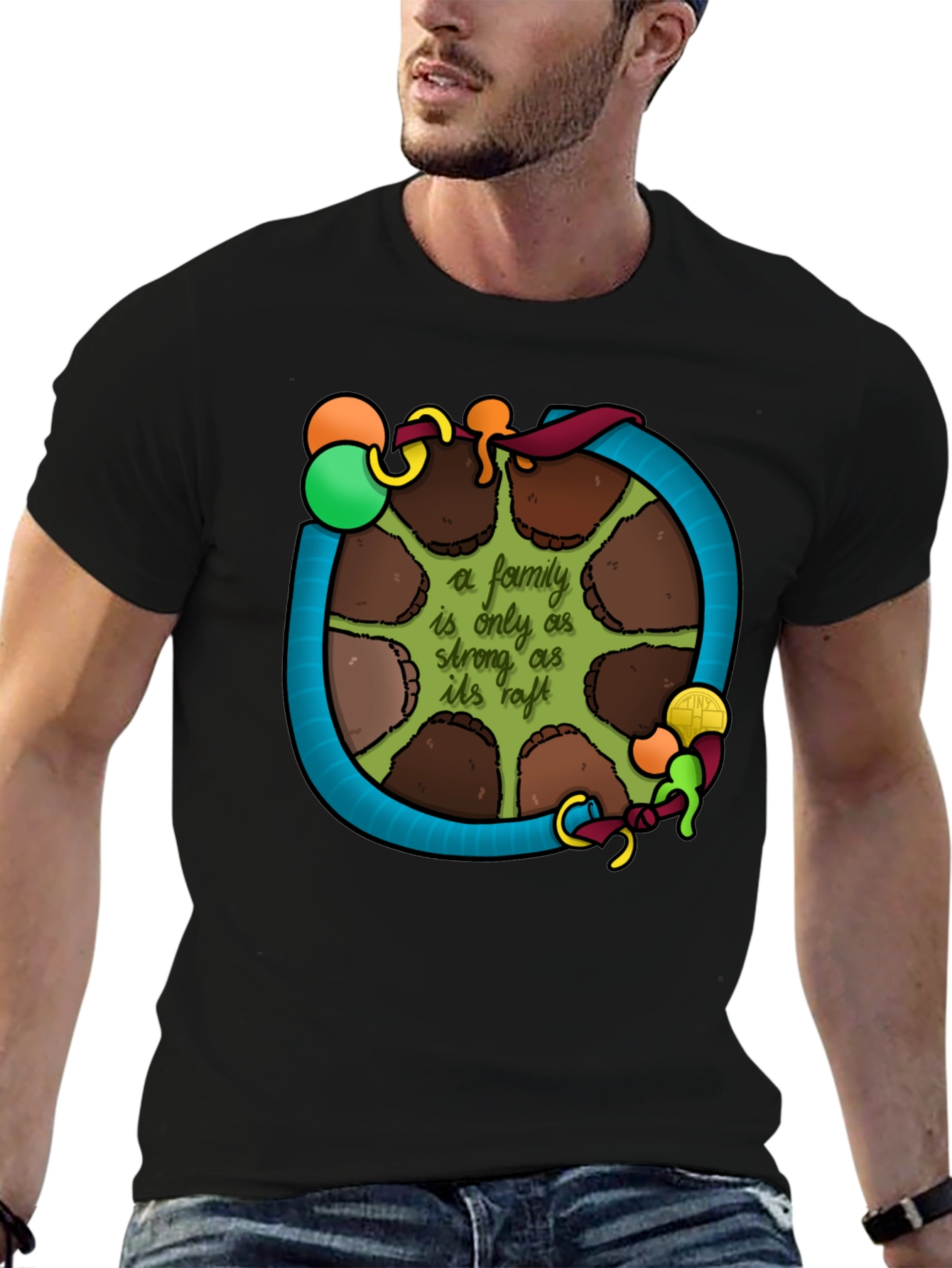 Family Raft T-Shirt: Strength in Unity
