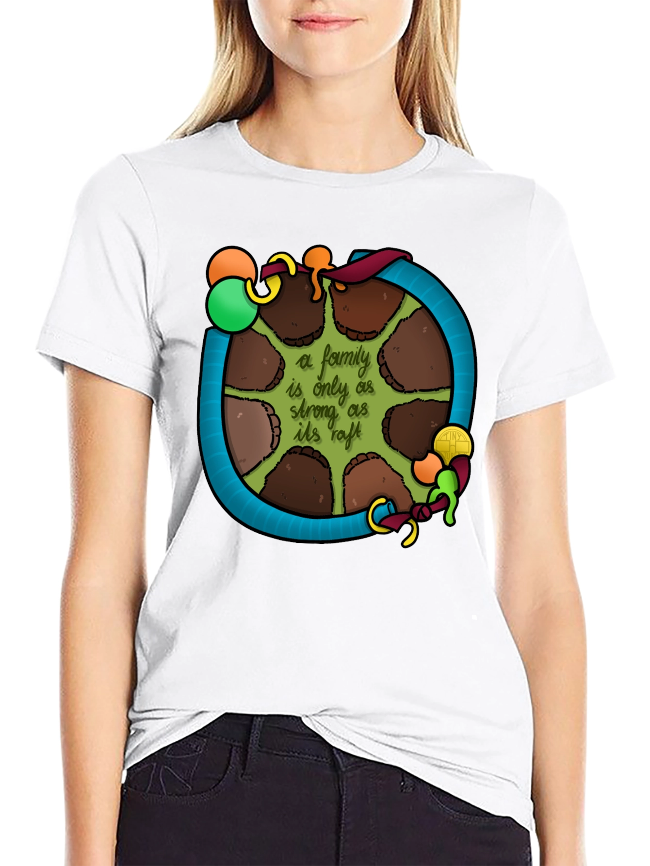 Family Raft T-Shirt: Strength in Unity