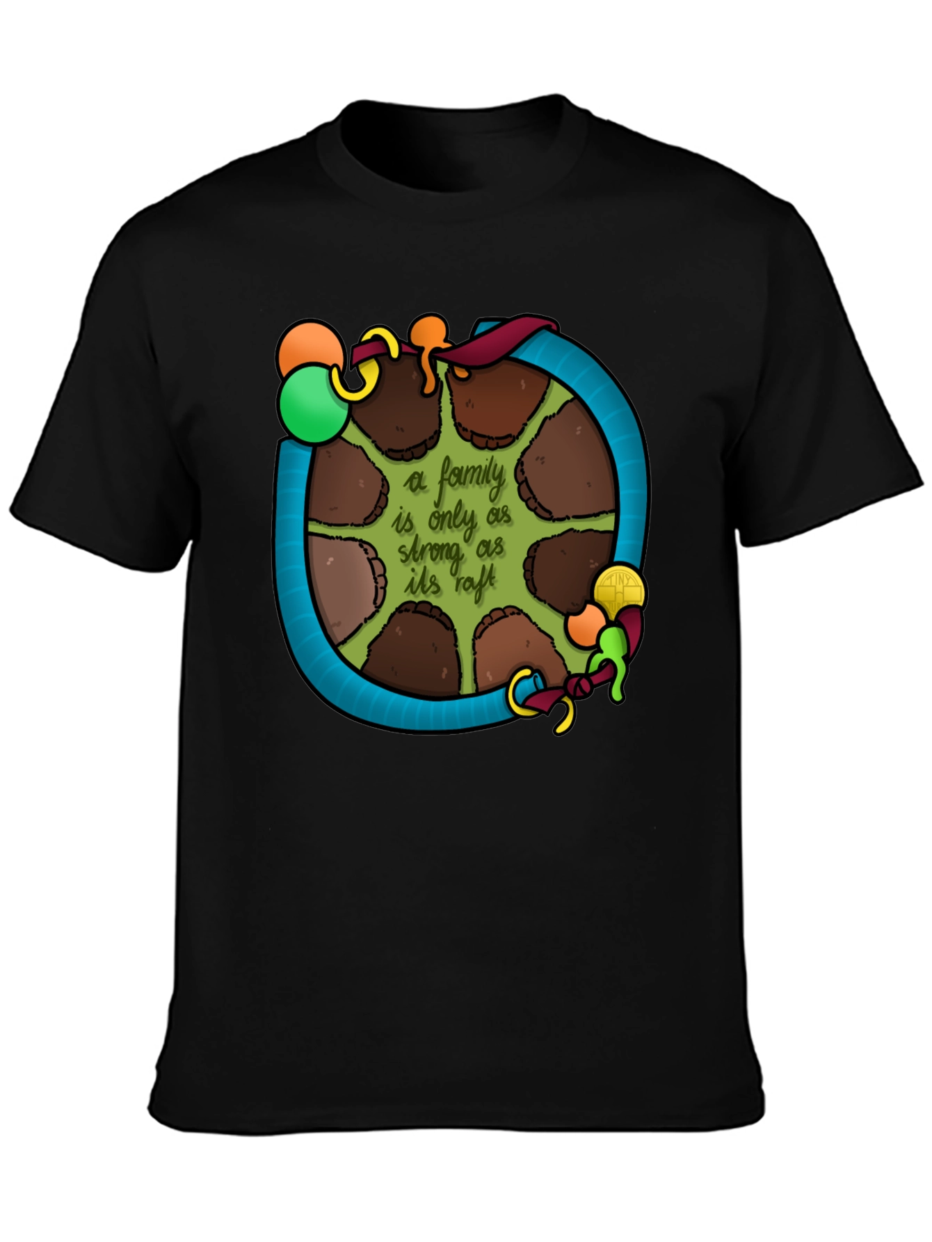 Family Raft T-Shirt: Strength in Unity