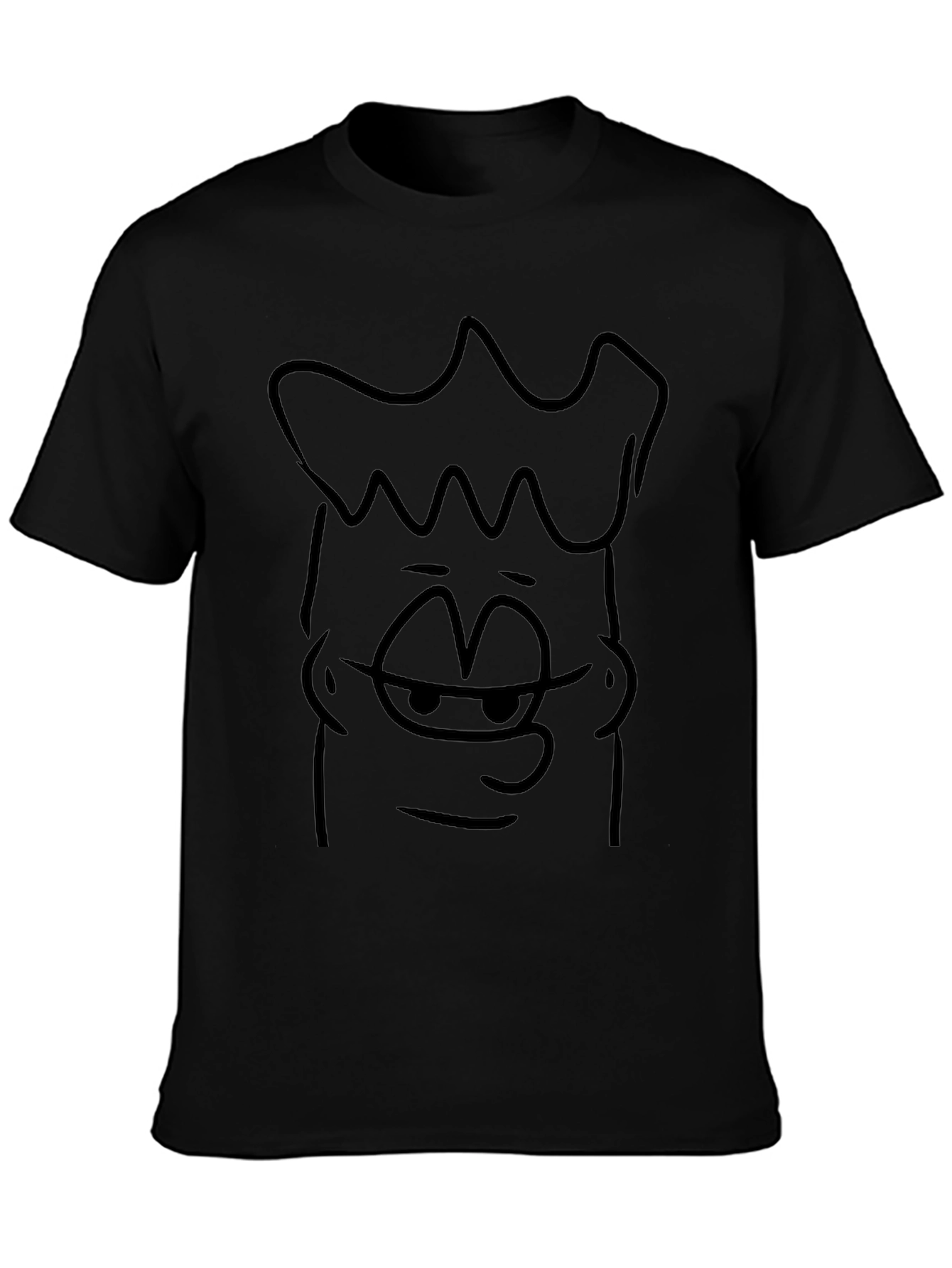 Bart Simpson Cartoon Black T-Shirt