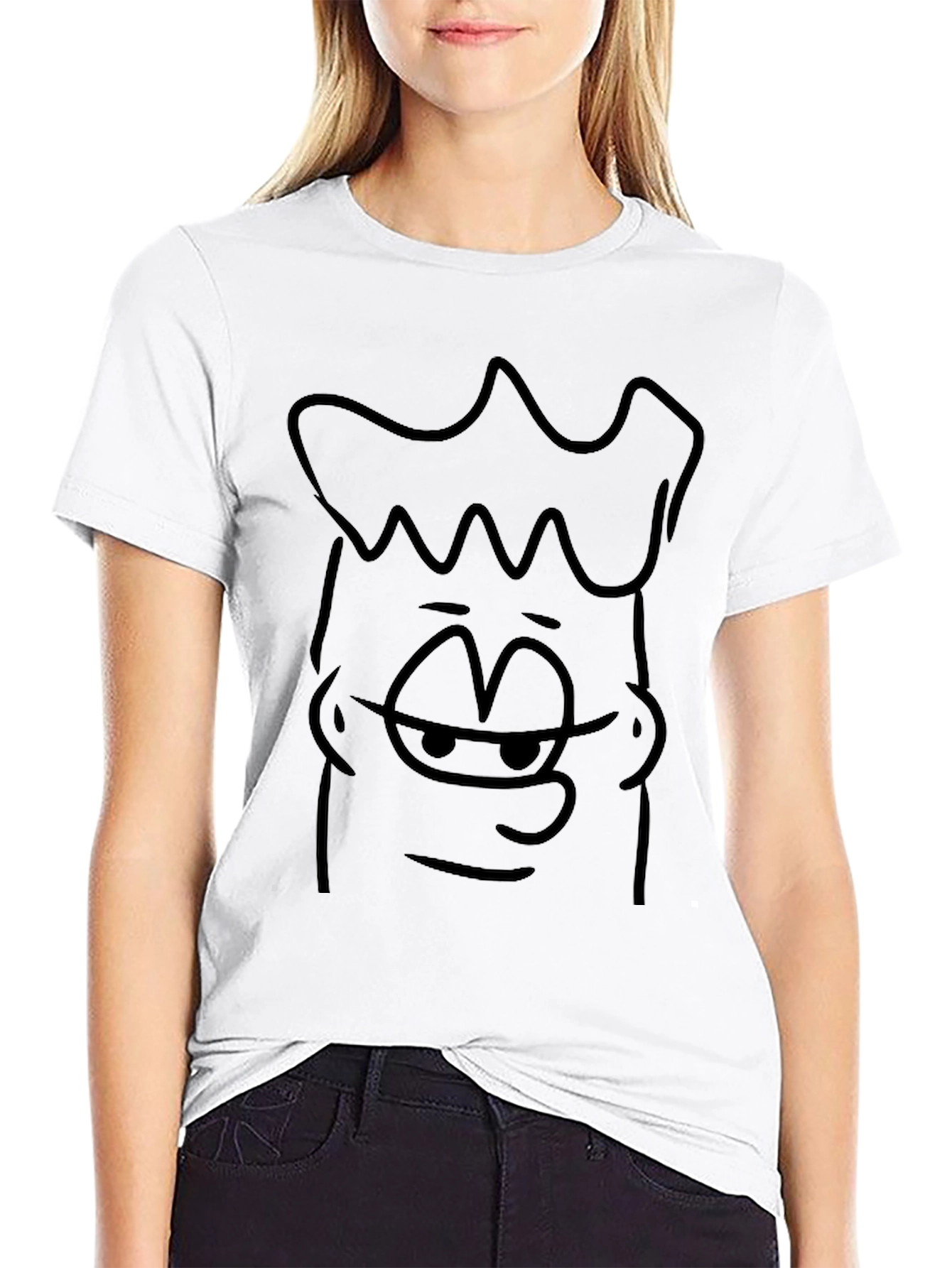 Bart Simpson Cartoon Black T-Shirt