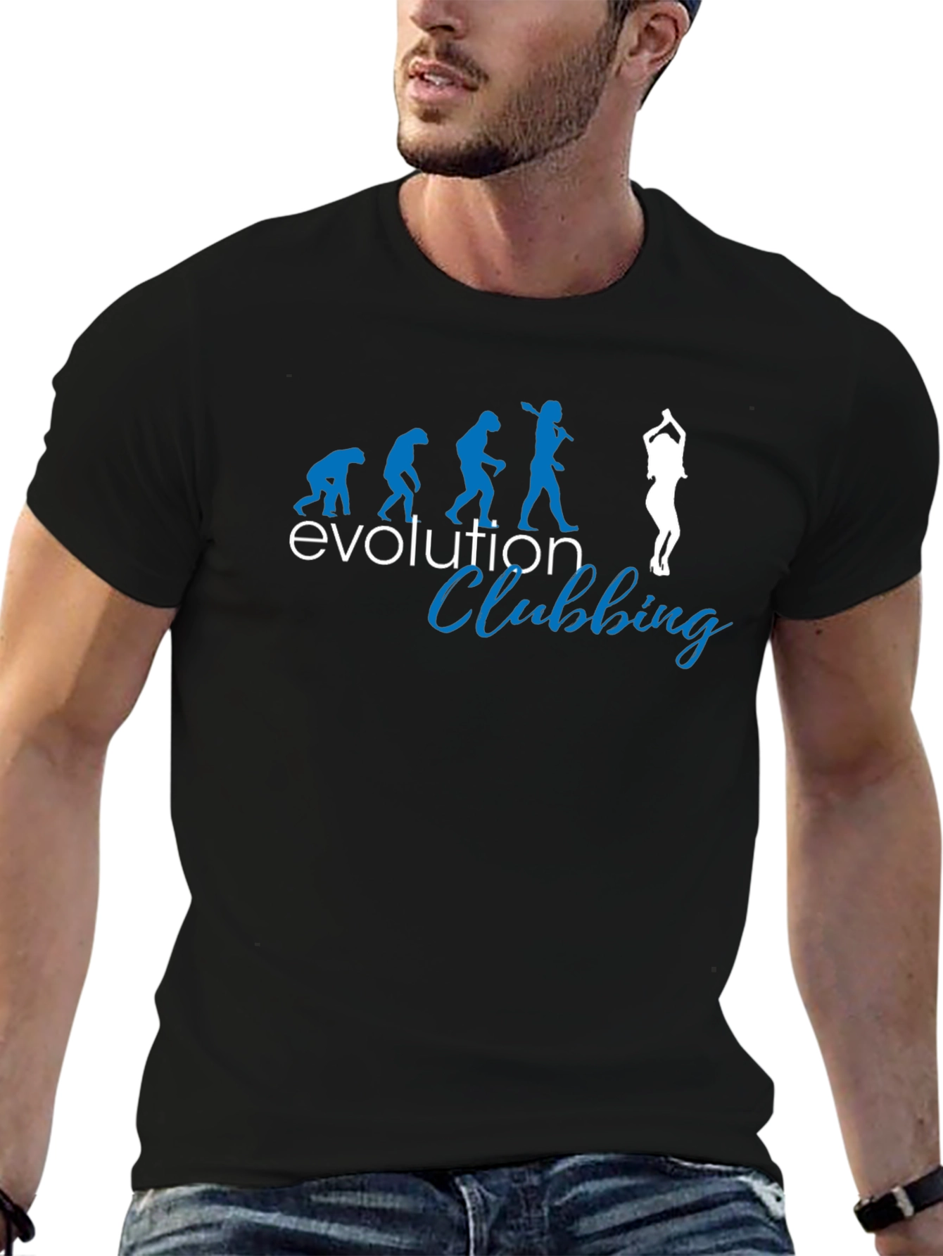 Evolution Clubbing Graphic Print T-Shirt