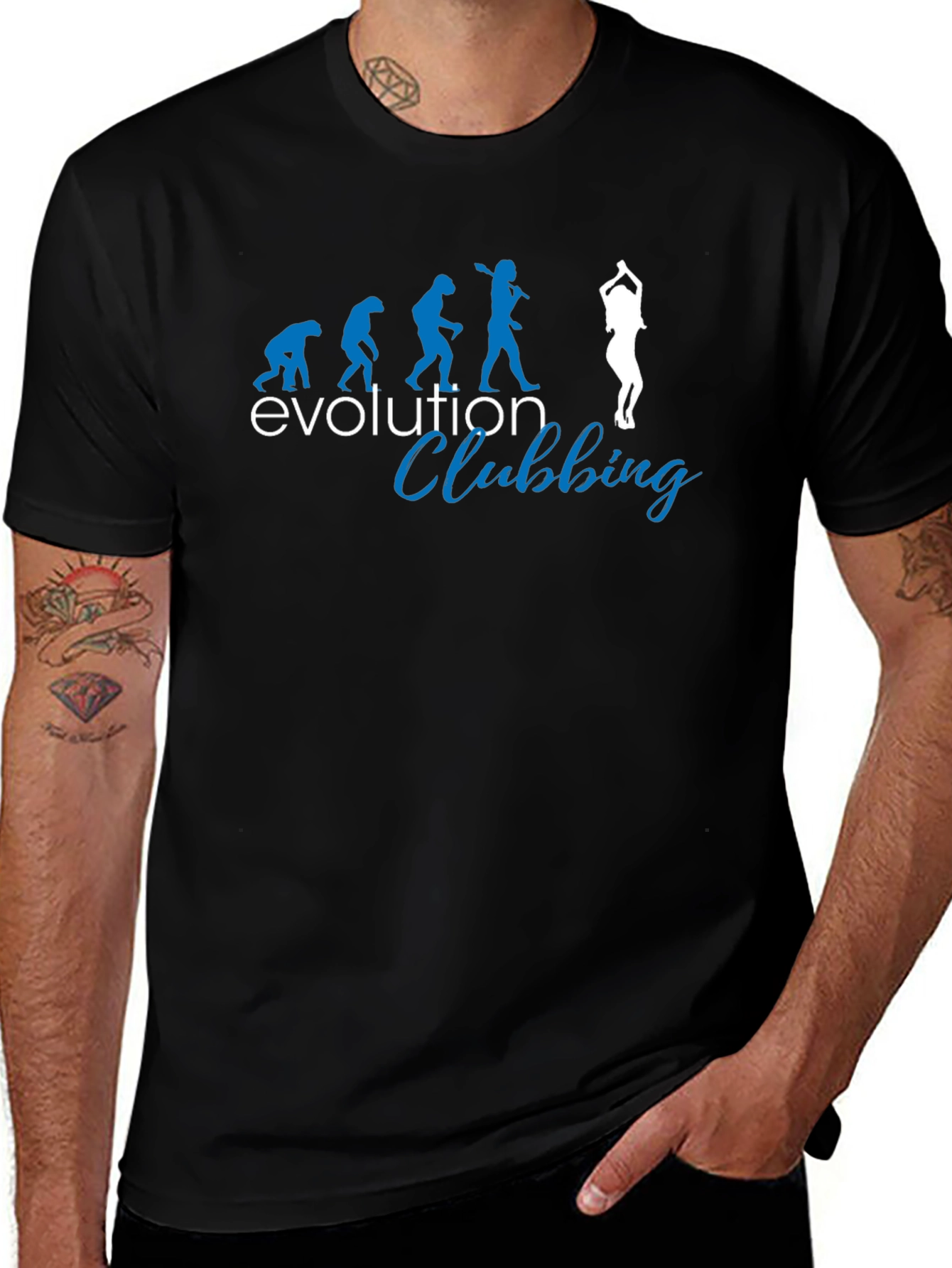 Evolution Clubbing Graphic Print T-Shirt