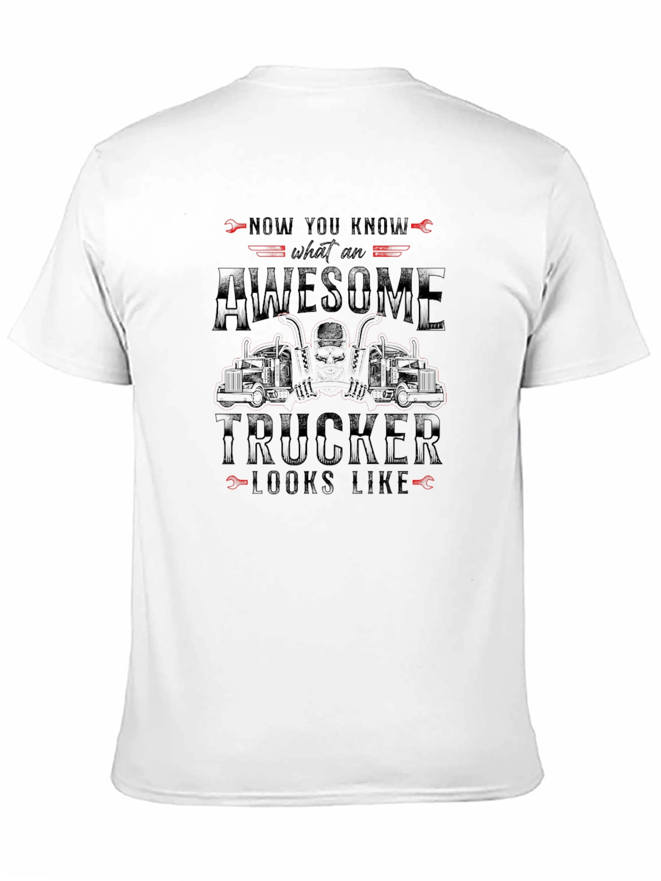 Awesome Trucker T-Shirt - Novelty Graphic Tee