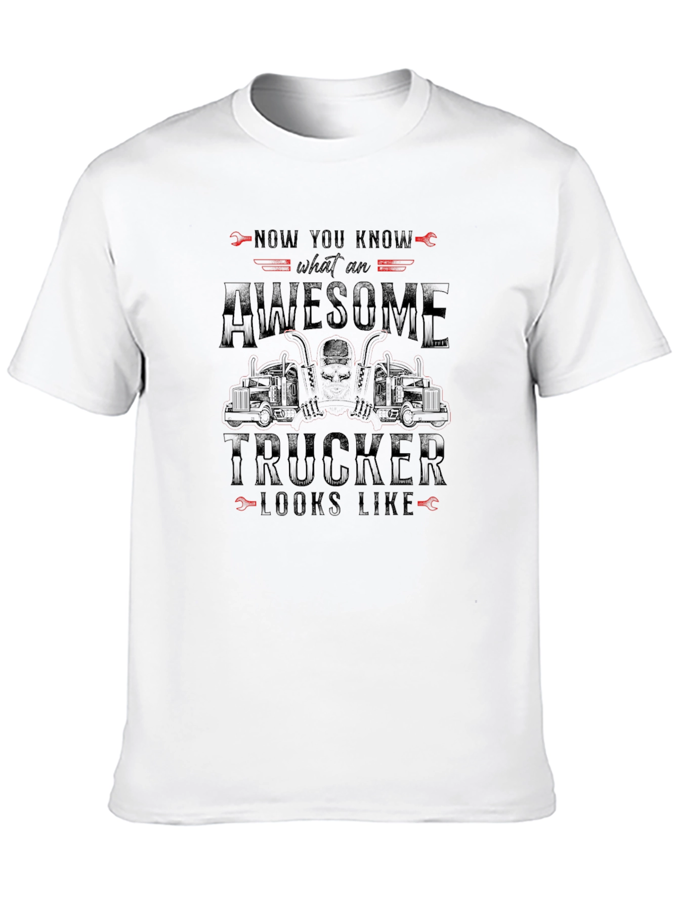 Awesome Trucker T-Shirt - Novelty Graphic Tee