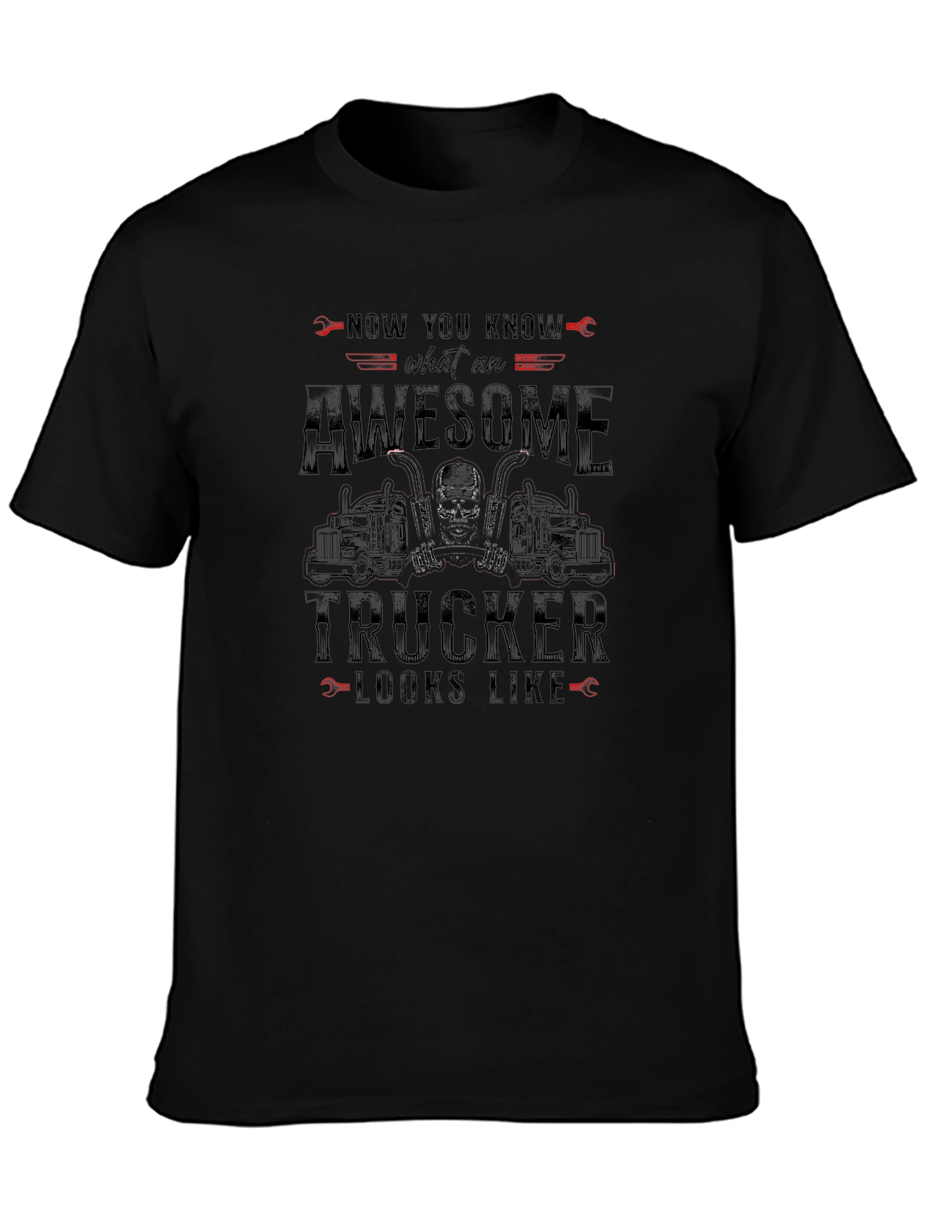 Awesome Trucker T-Shirt - Novelty Graphic Tee