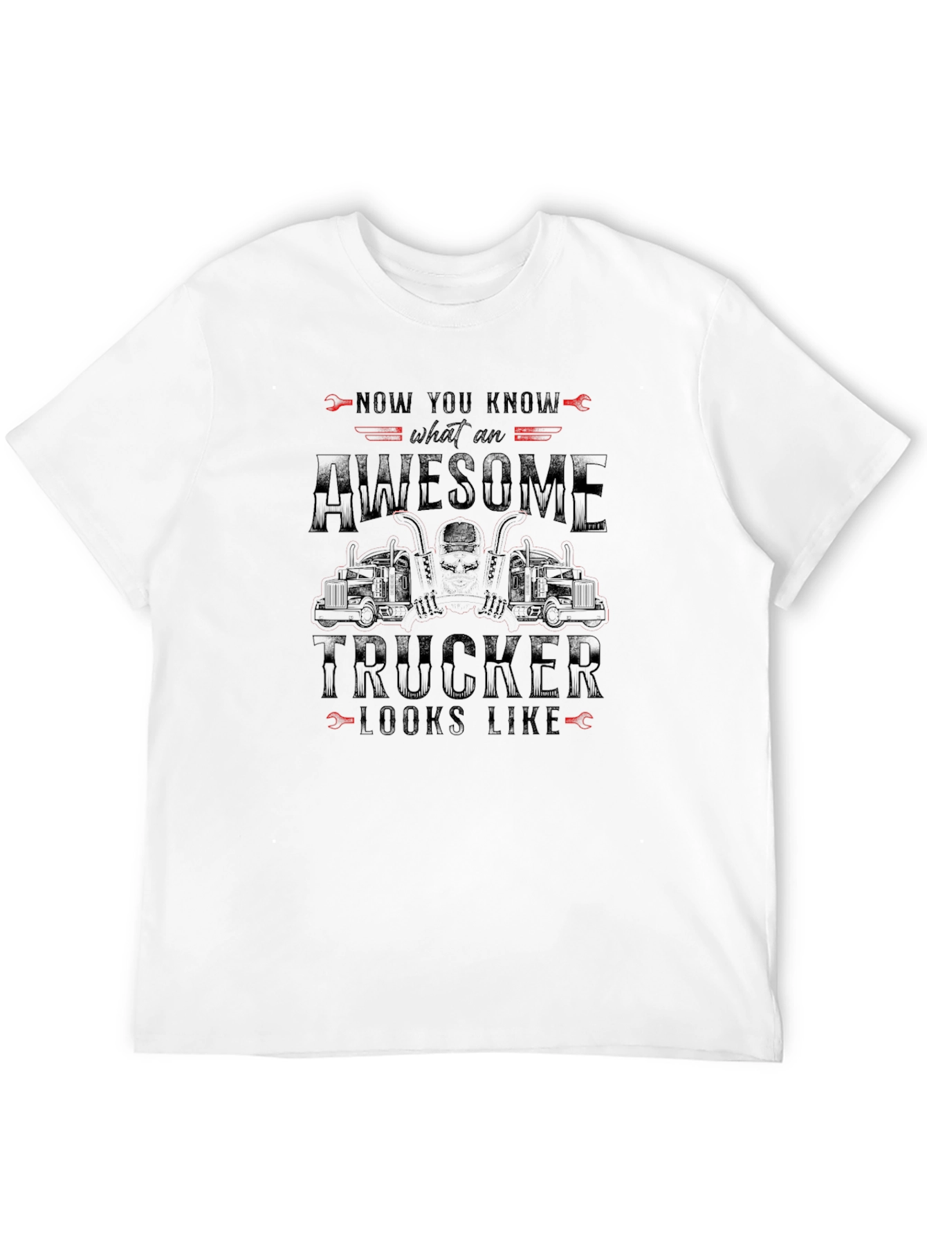 Awesome Trucker T-Shirt - Novelty Graphic Tee