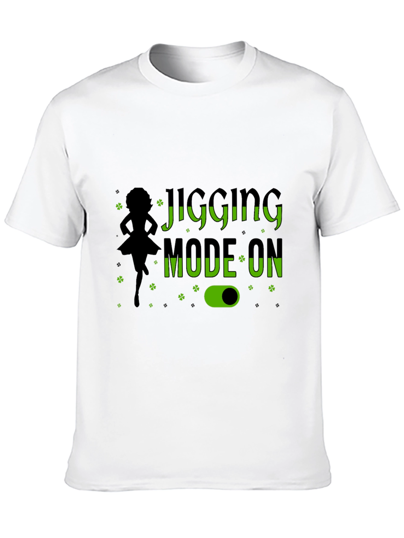 Jigging Mode On Black T-Shirt