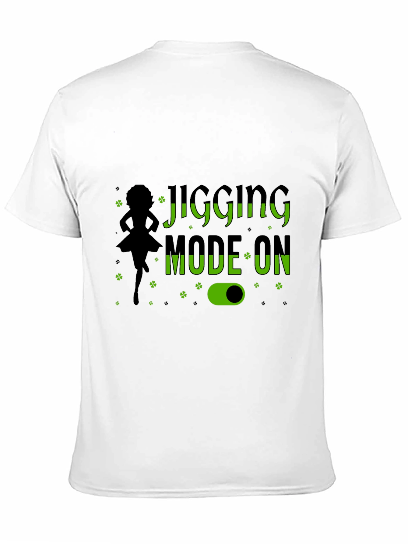 Jigging Mode On Black T-Shirt