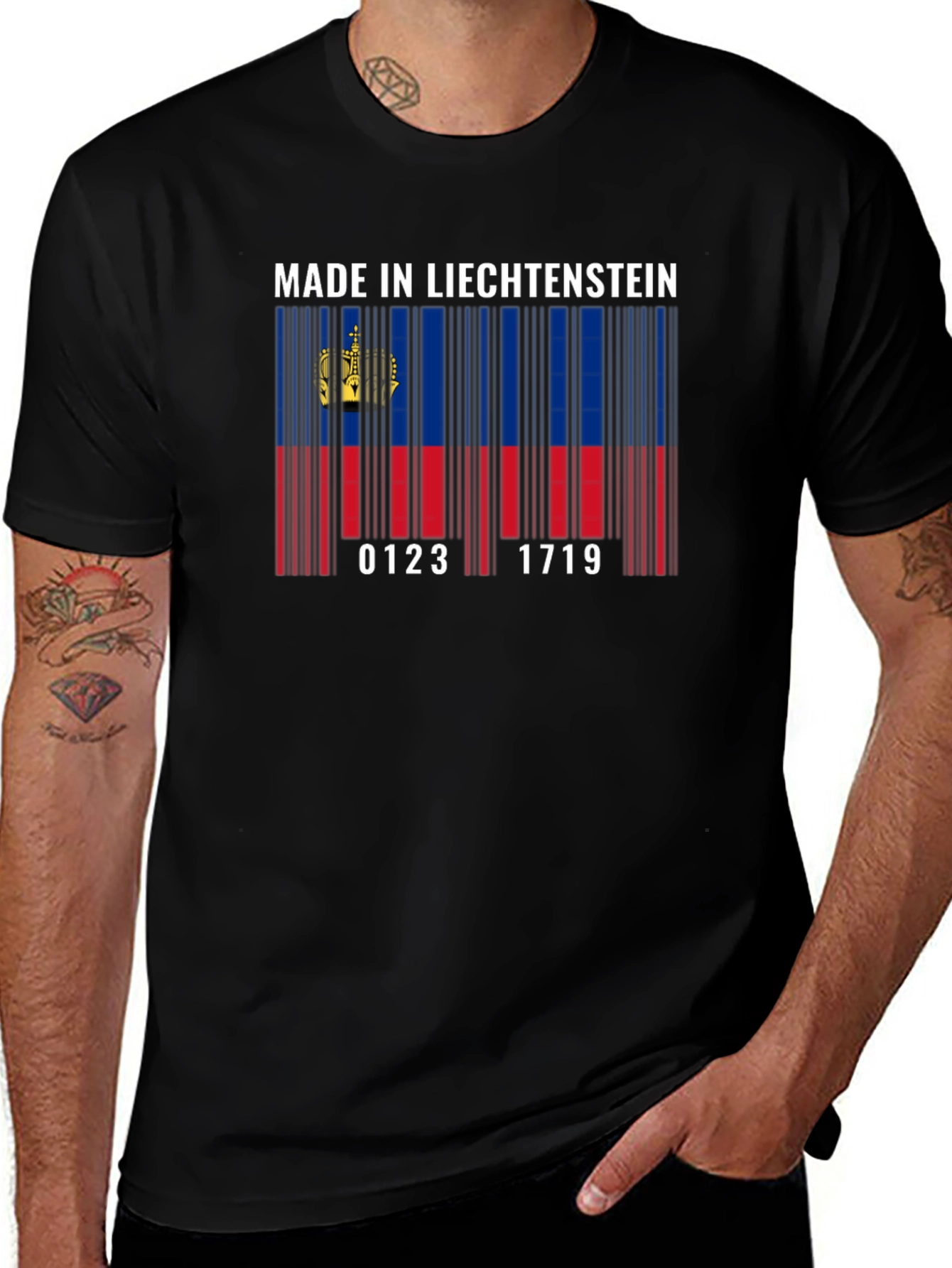 Liechtenstein Barcode T-Shirt