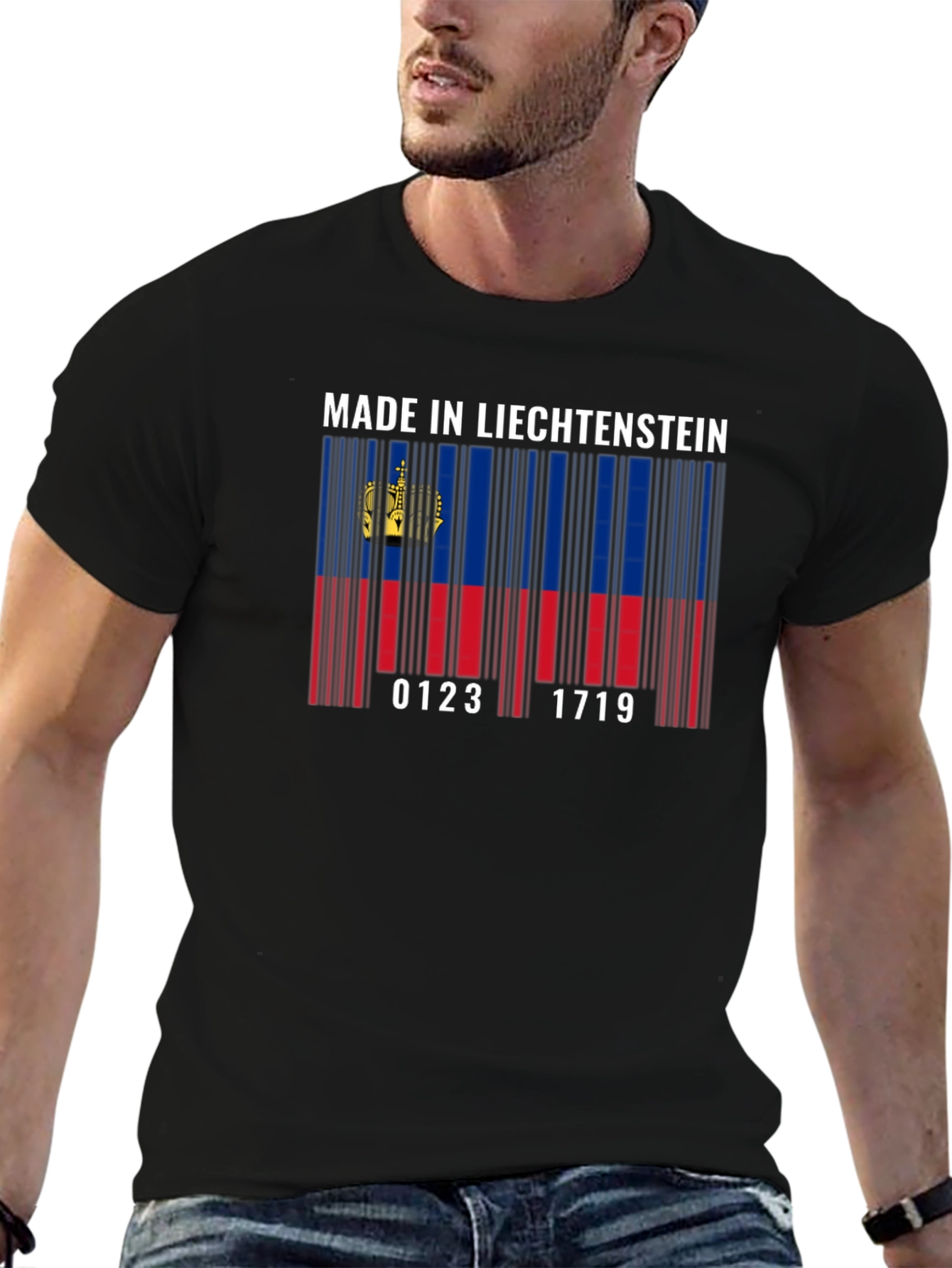 Liechtenstein Barcode T-Shirt