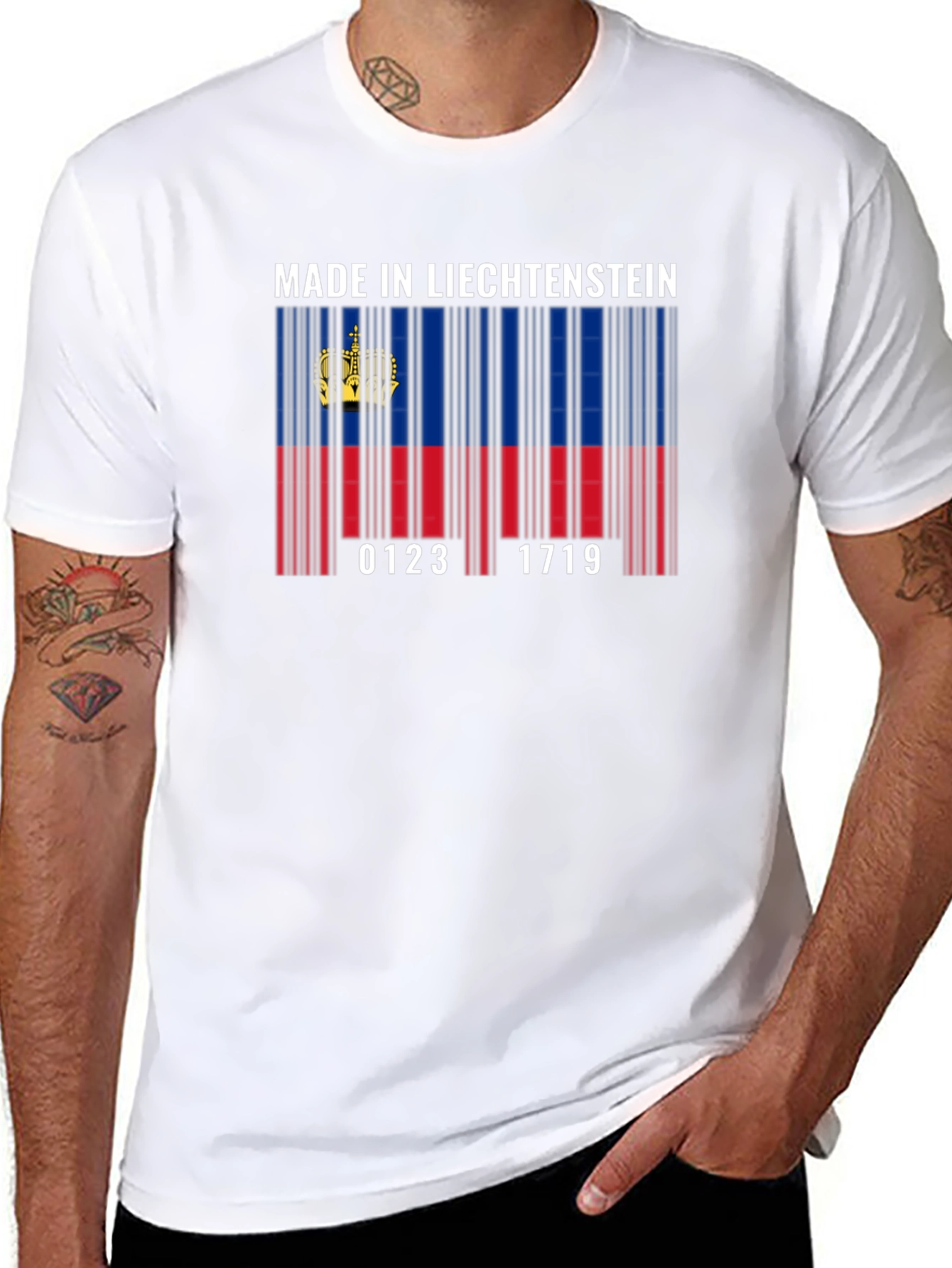 Liechtenstein Barcode T-Shirt