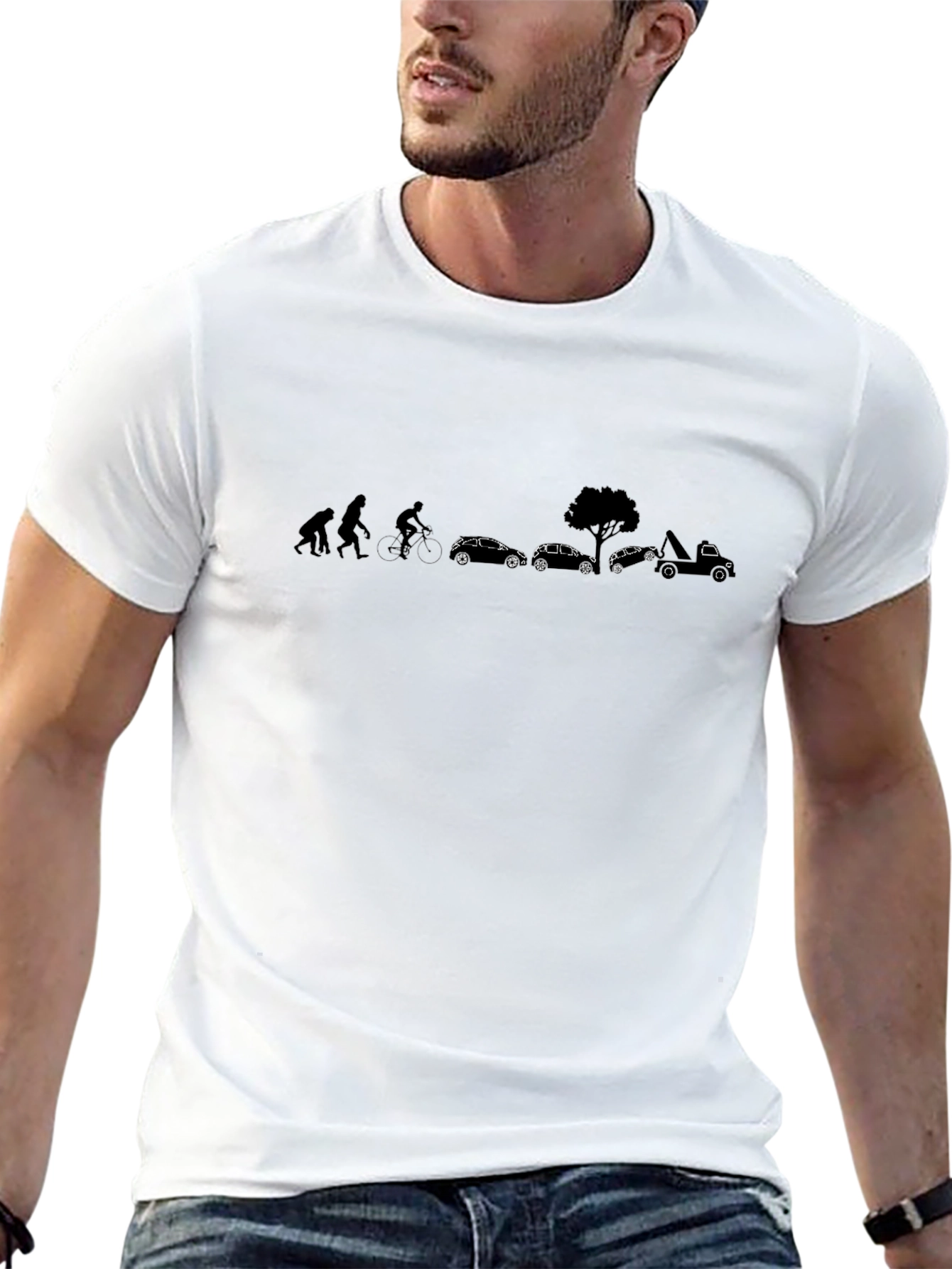 Evolution of Tesla T-Shirt Black