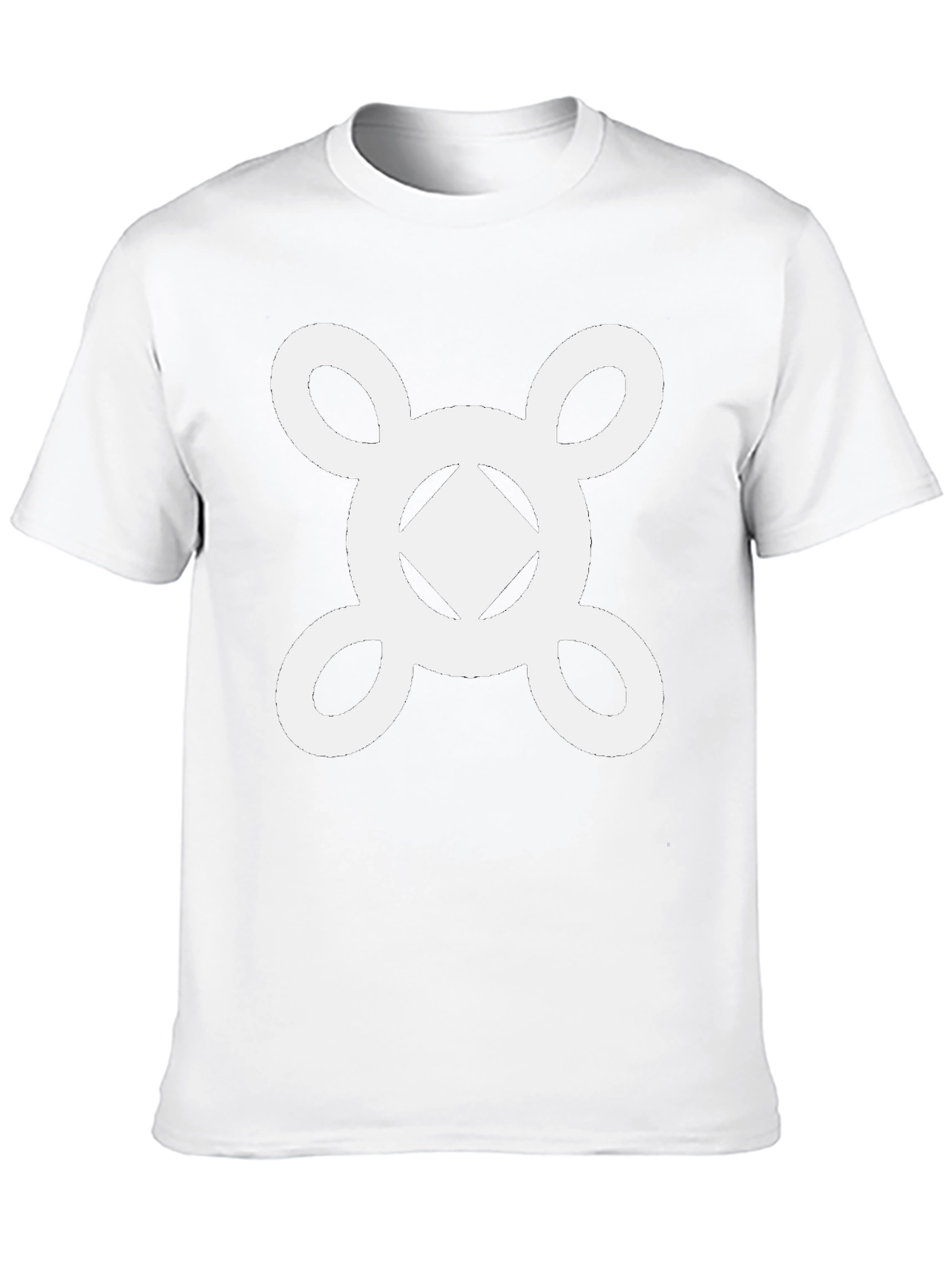 Geometric Symbol Graphic Tee - Stylish Casual Wear