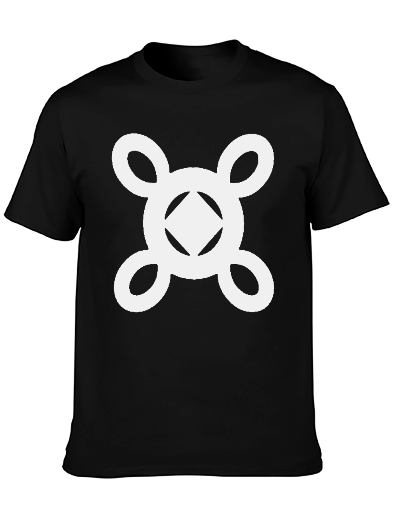 Geometric Symbol Graphic Tee - Stylish Casual Wear
