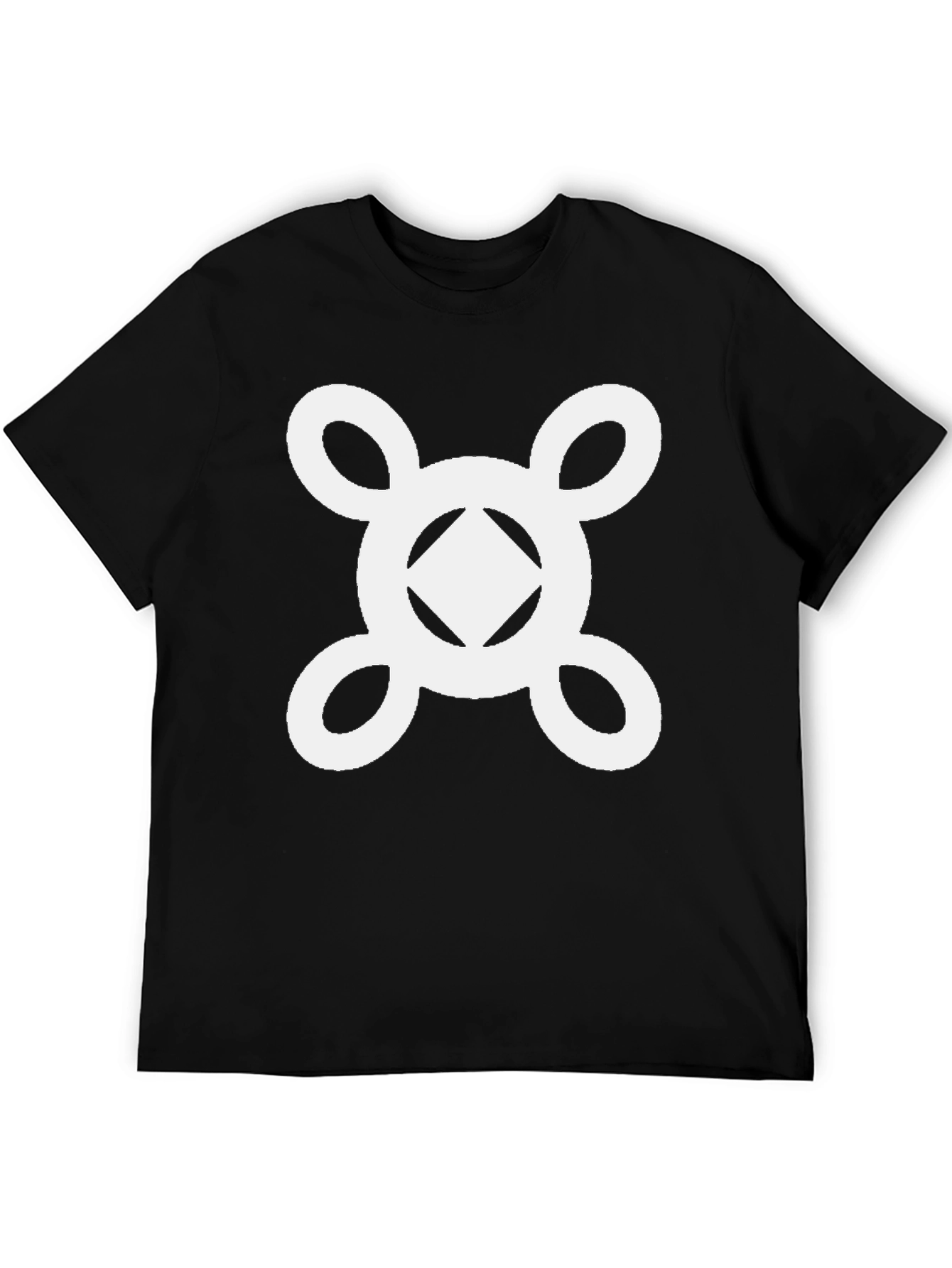 Geometric Symbol Graphic Tee - Stylish Casual Wear
