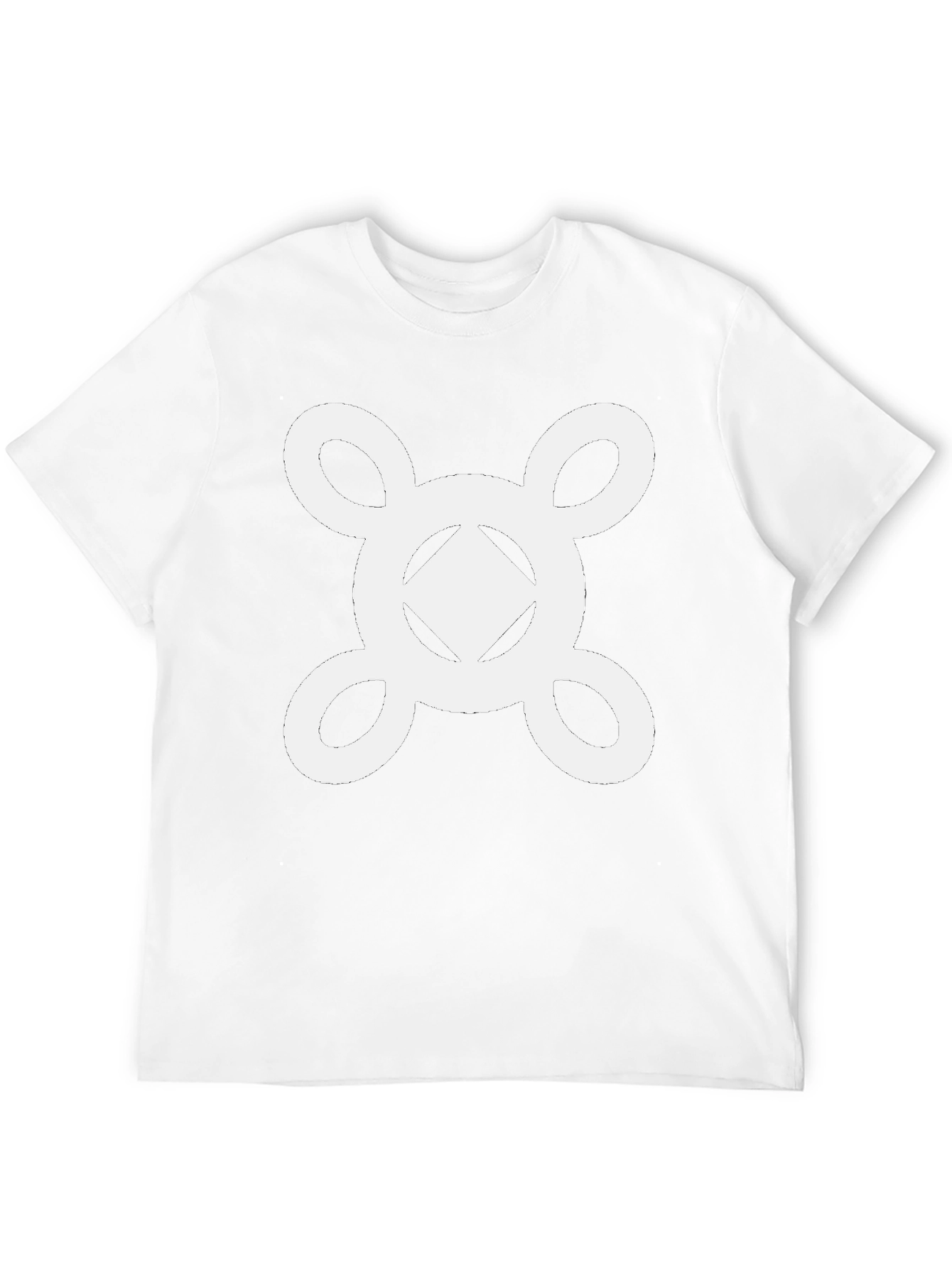 Geometric Symbol Graphic Tee - Stylish Casual Wear