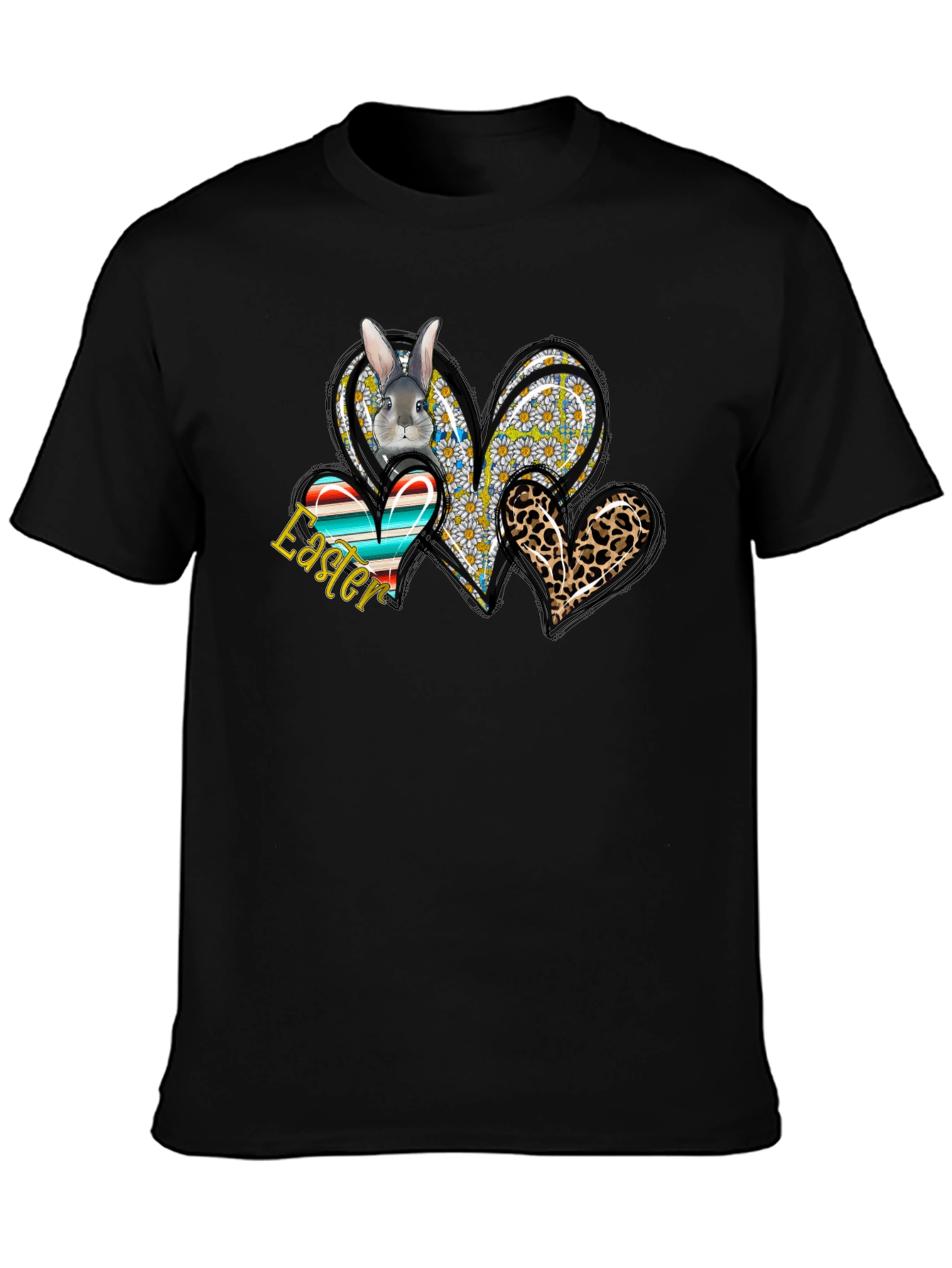 Easter Bunny Hearts Graphic Tee