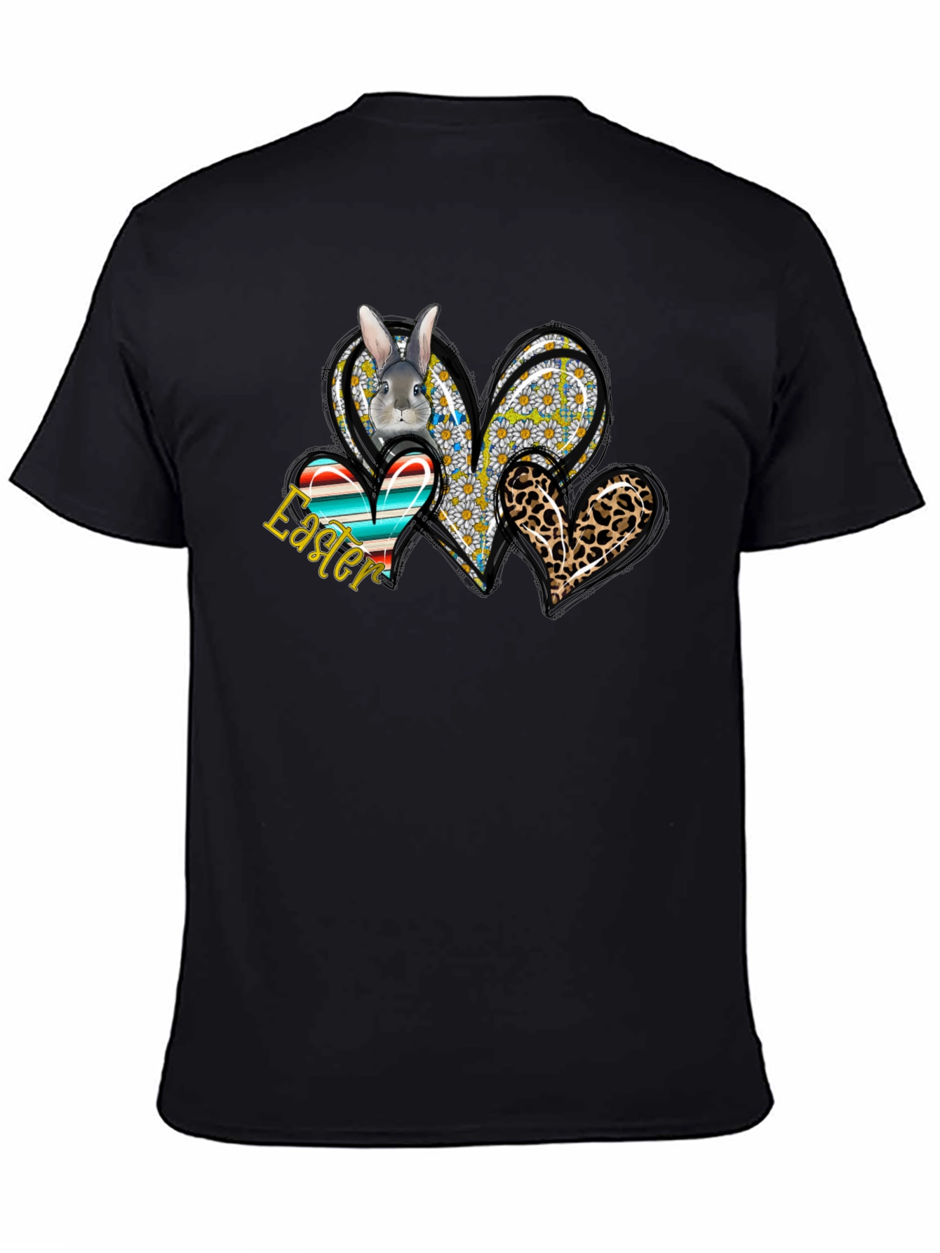 Easter Bunny Hearts Graphic Tee