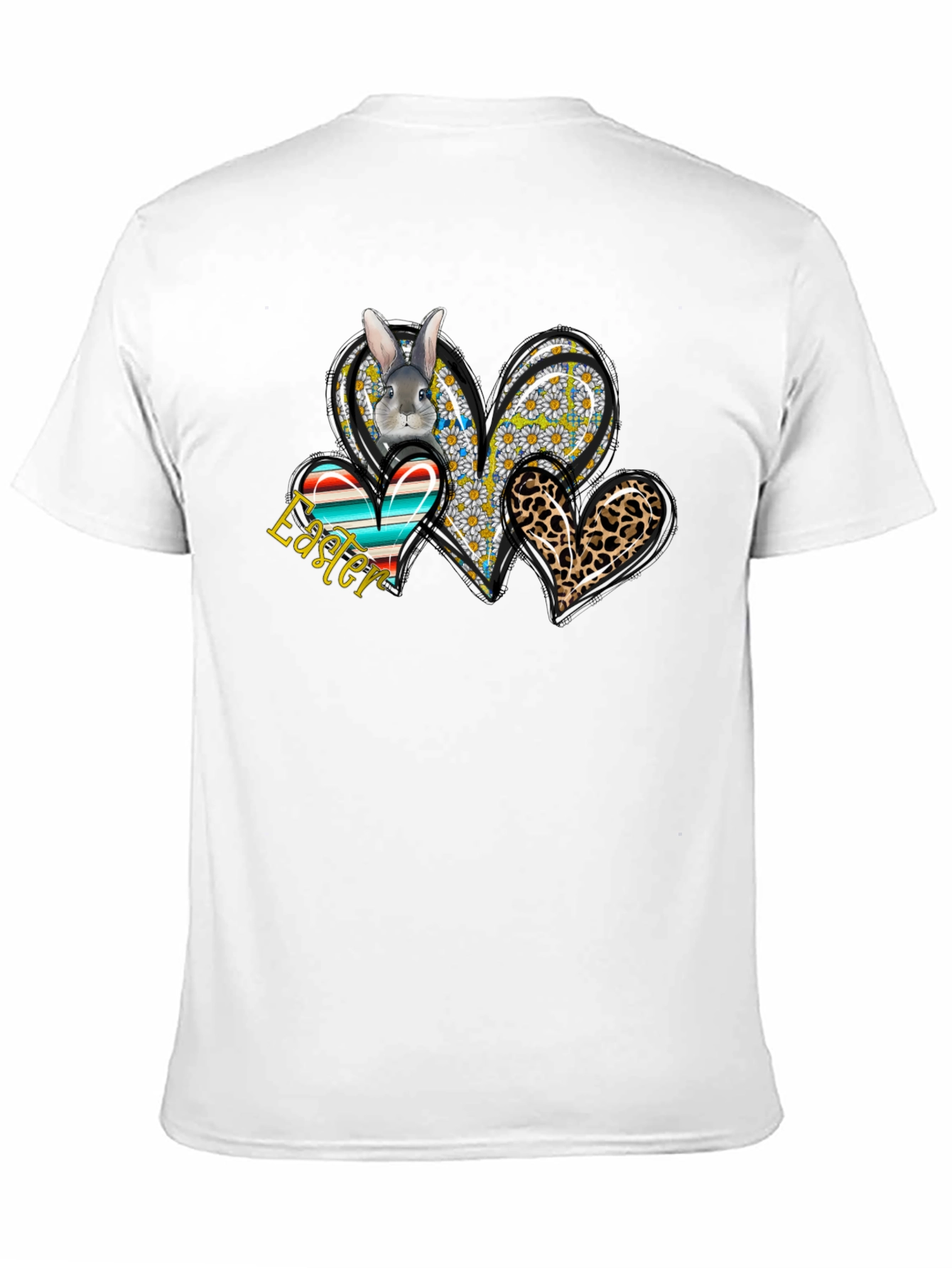 Easter Bunny Hearts Graphic Tee