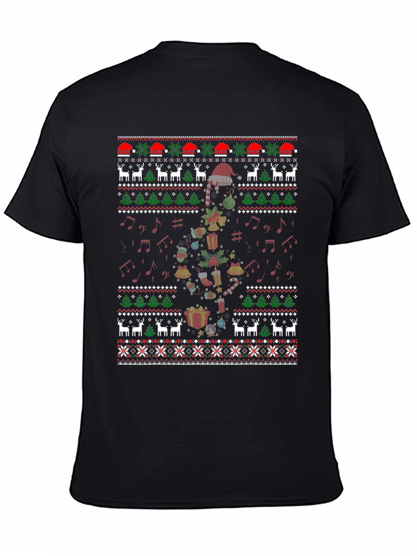 Ugly Christmas Sweater Style Tee Shirt