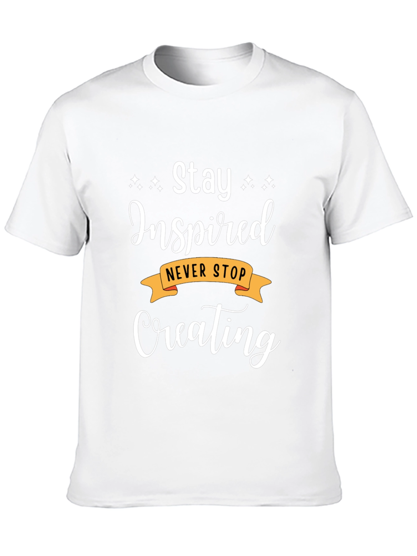 Stay Inspired Black Graphic Tee