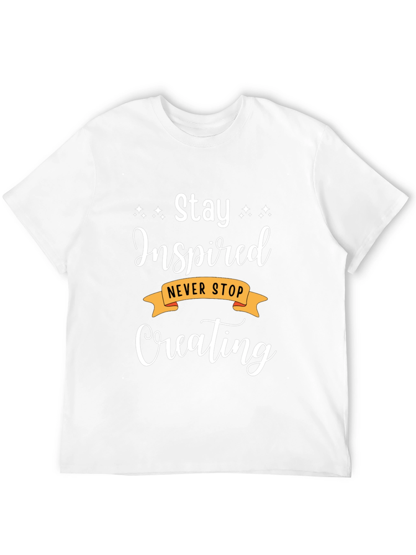 Stay Inspired Black Graphic Tee