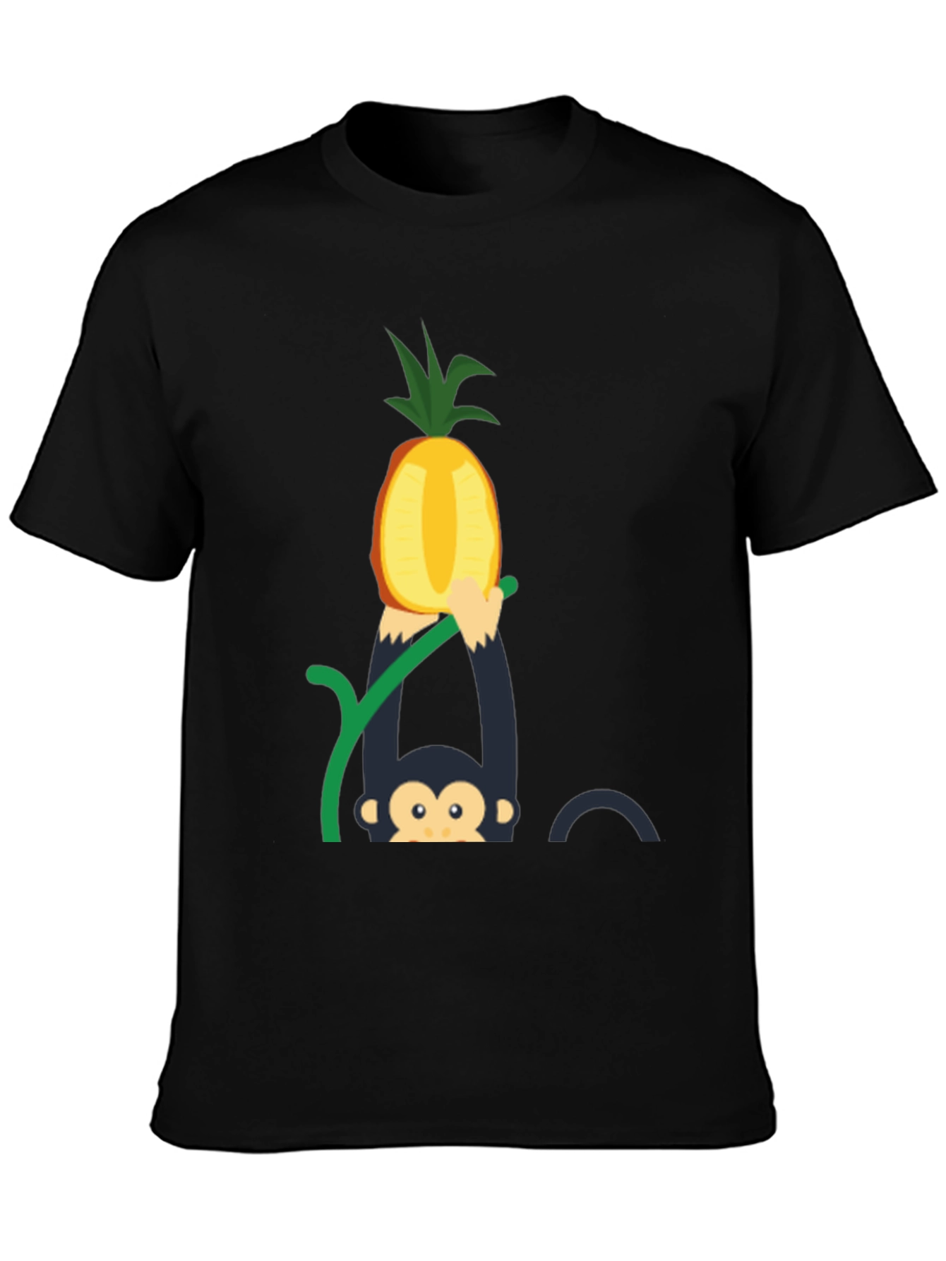 Monkey Pineapple T-Shirt - Fun Graphic Tee