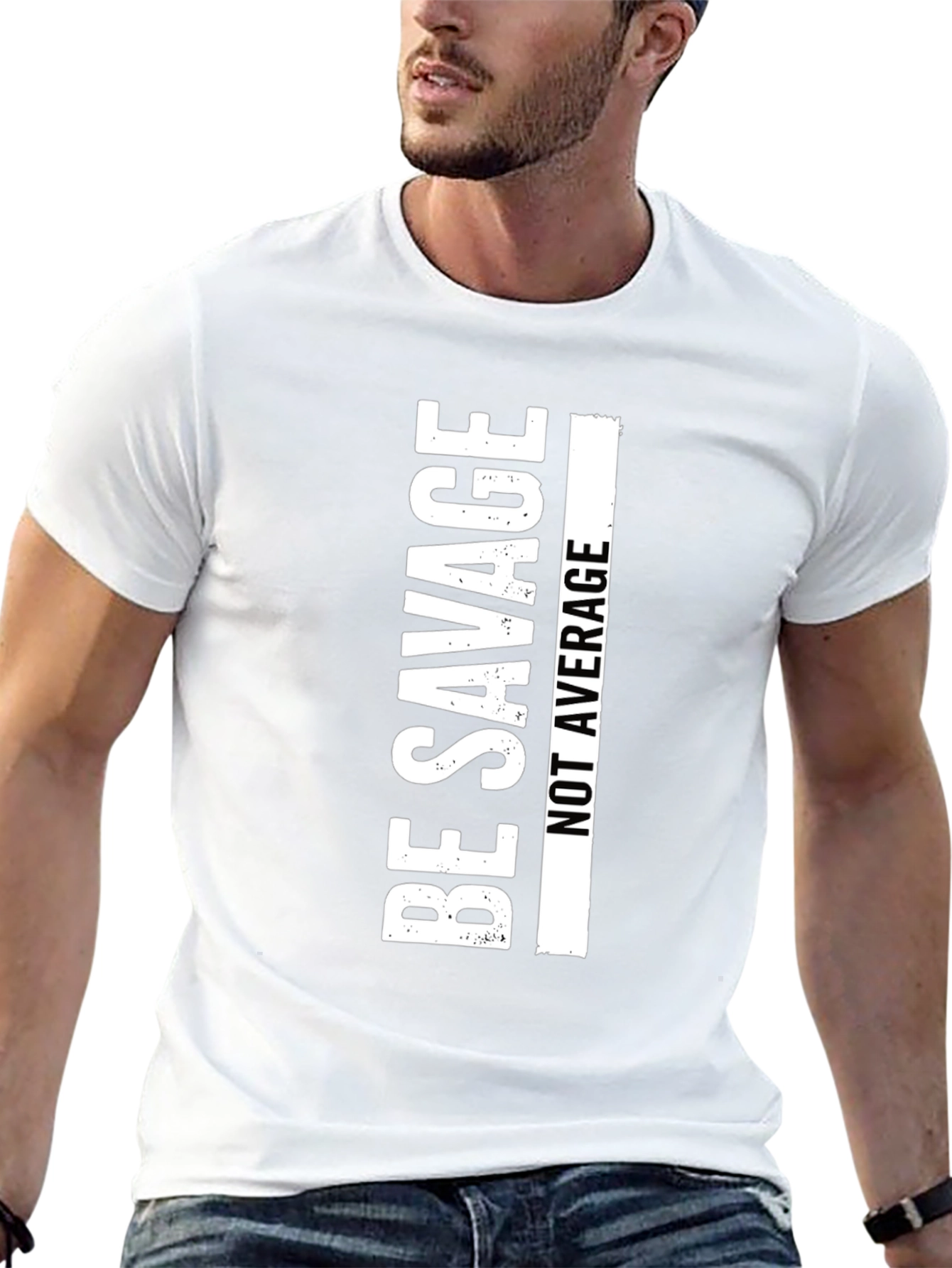 Be Savage T-Shirt - Crew Neck Short Sleeve