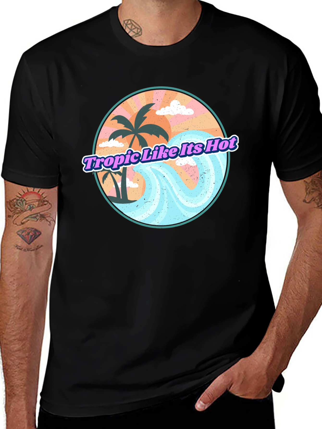 Tropic Like Its Hot Graphic T-Shirt