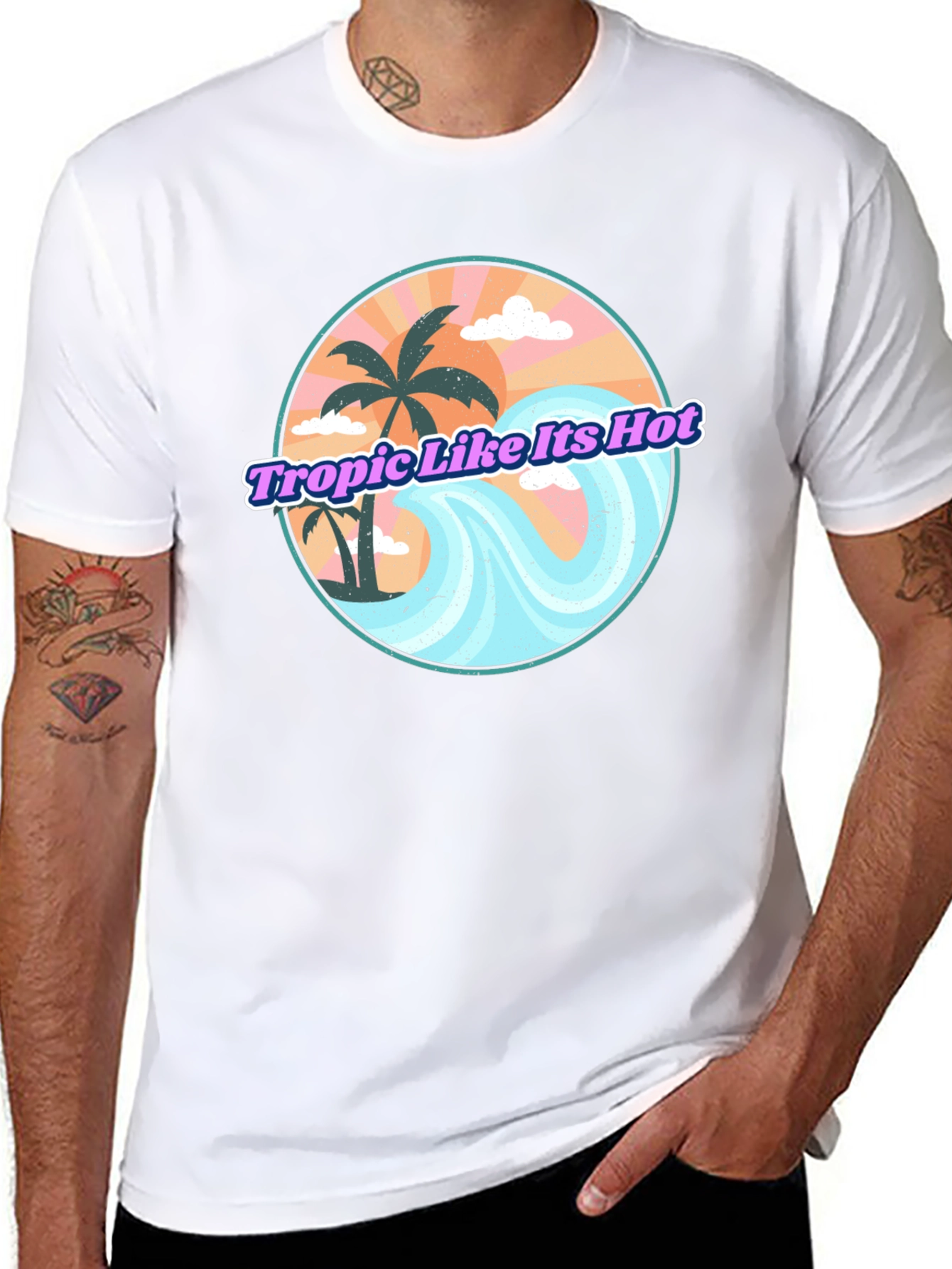 Tropic Like Its Hot Graphic T-Shirt