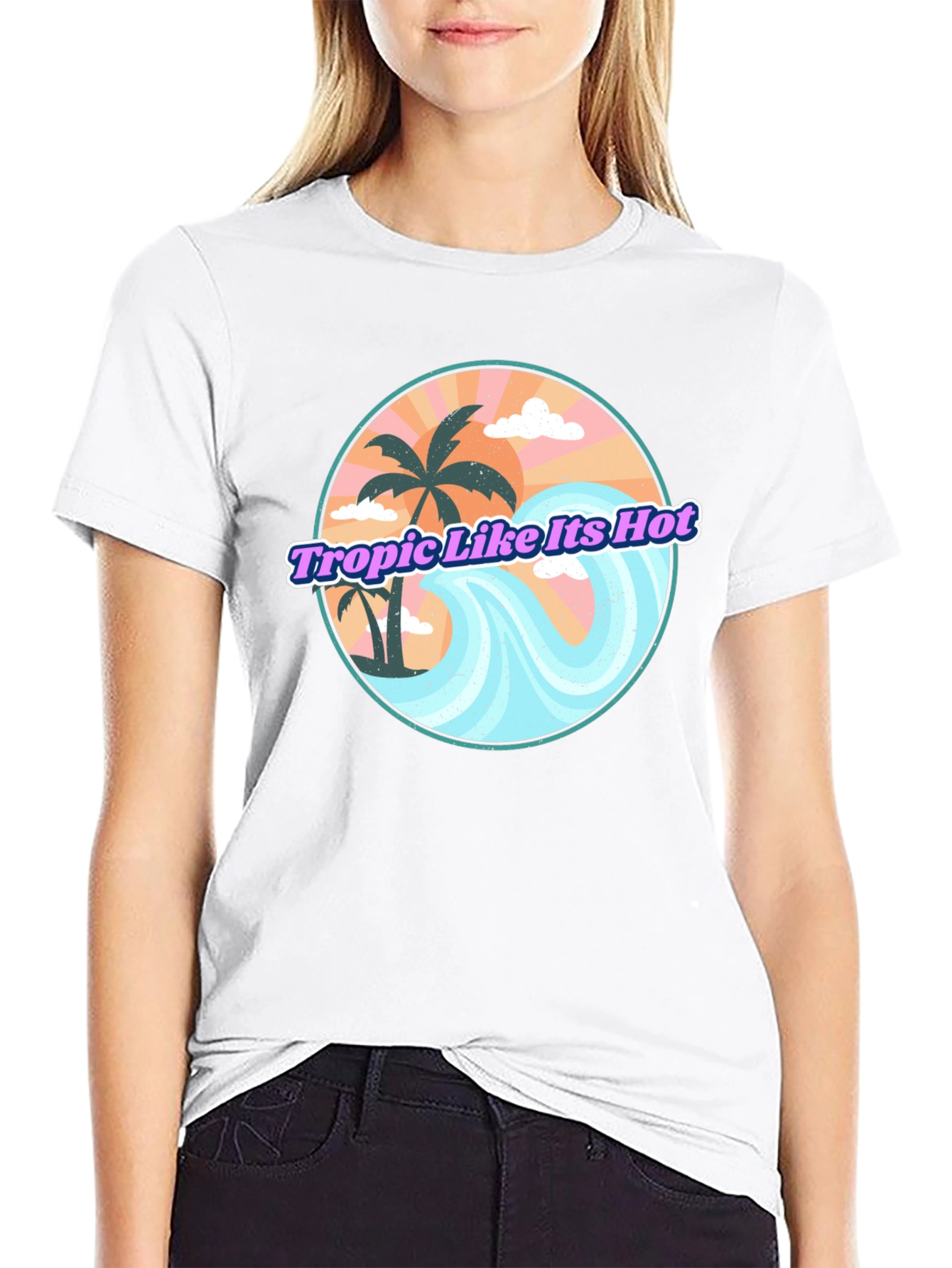 Tropic Like Its Hot Graphic T-Shirt