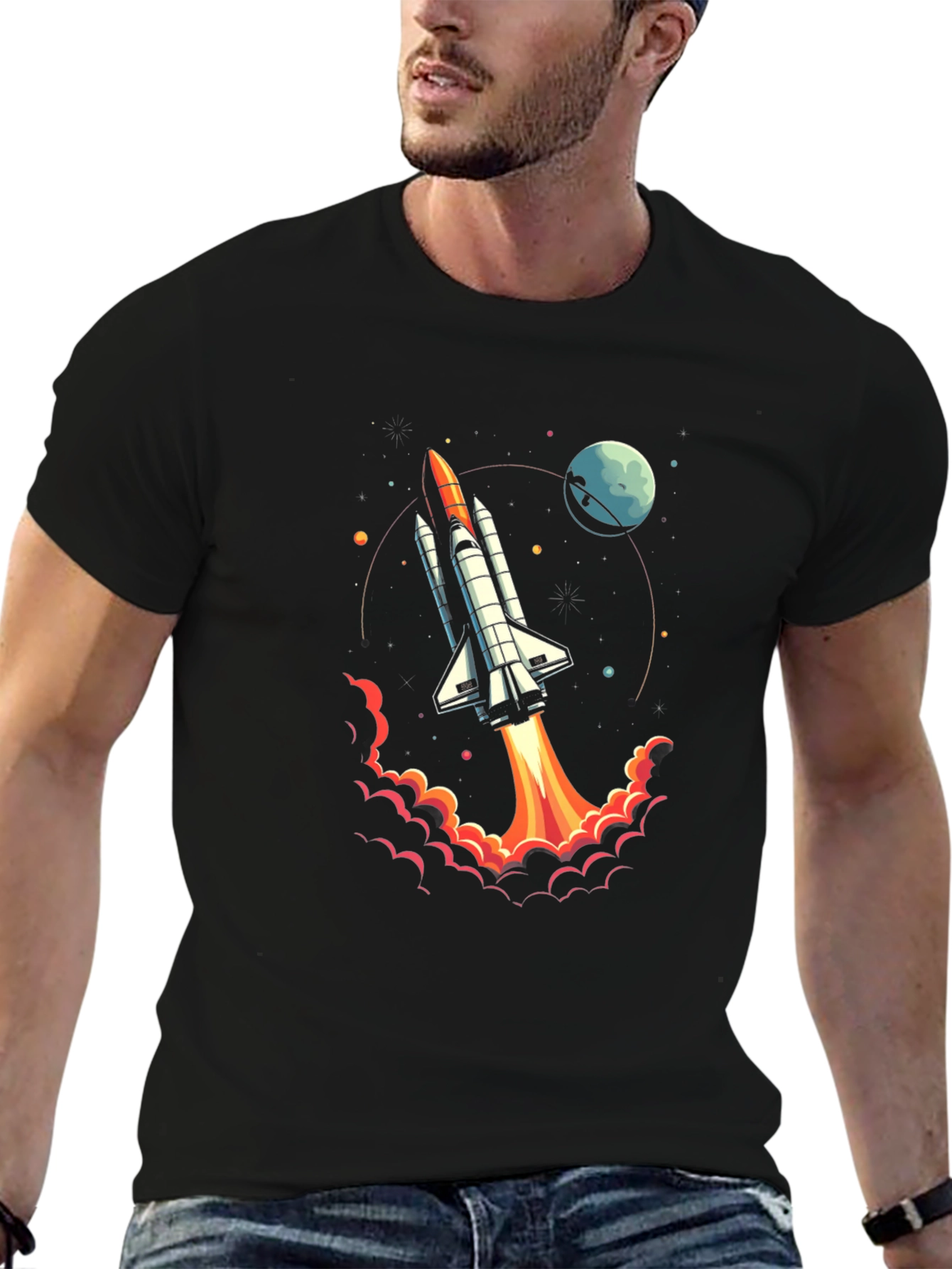 Rocket Launch Graphic T-Shirt
