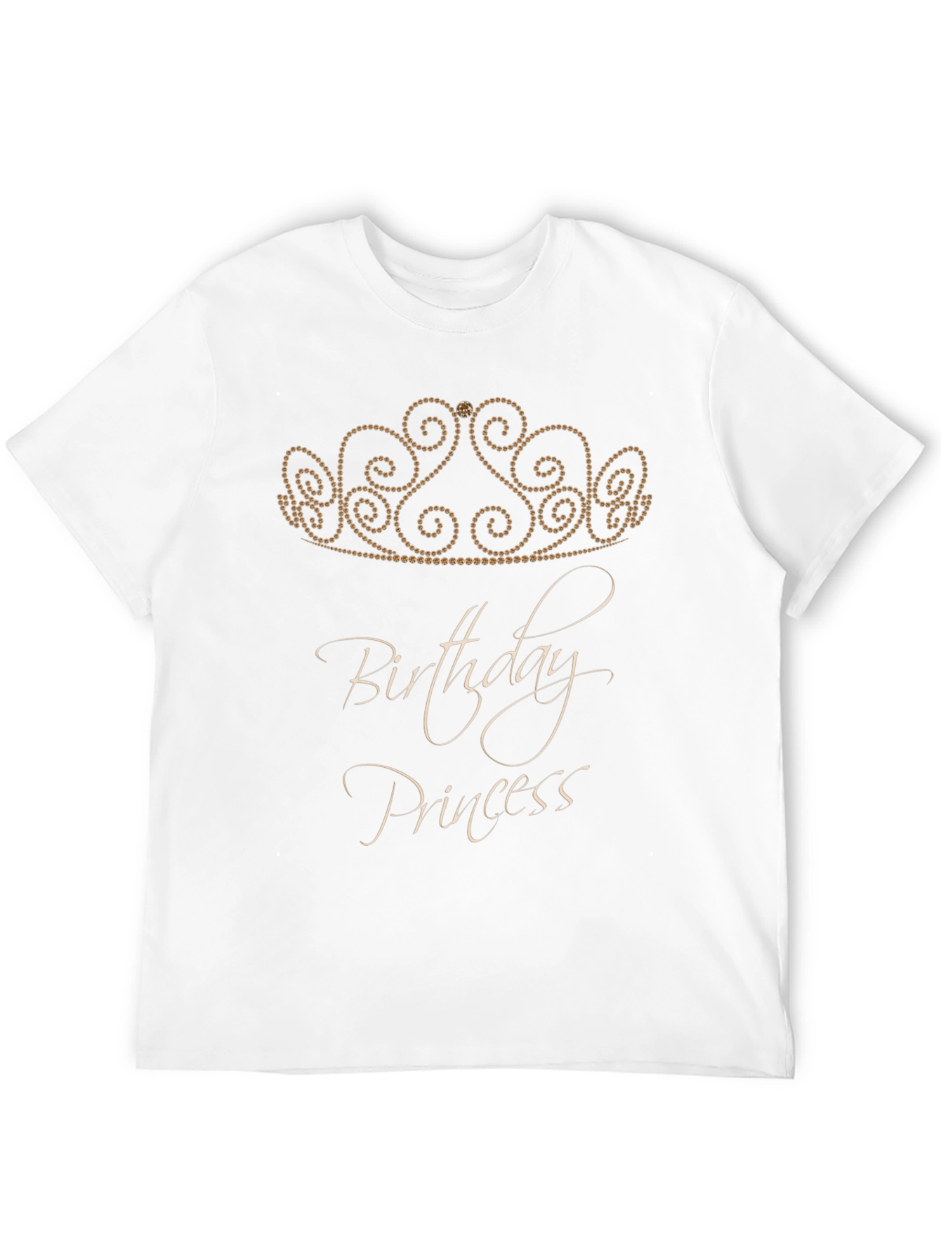 Birthday Princess Tee - Black Crown Design