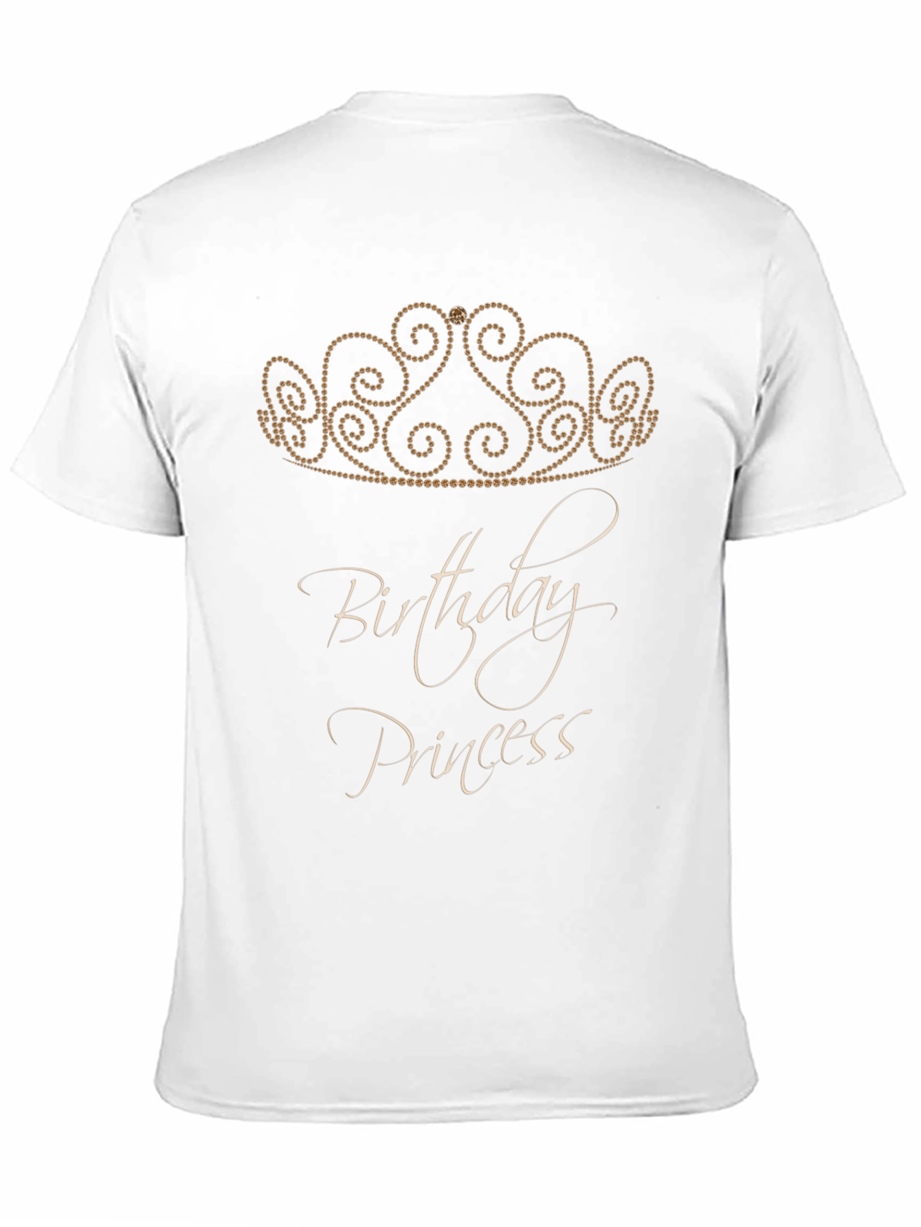 Birthday Princess Tee - Black Crown Design