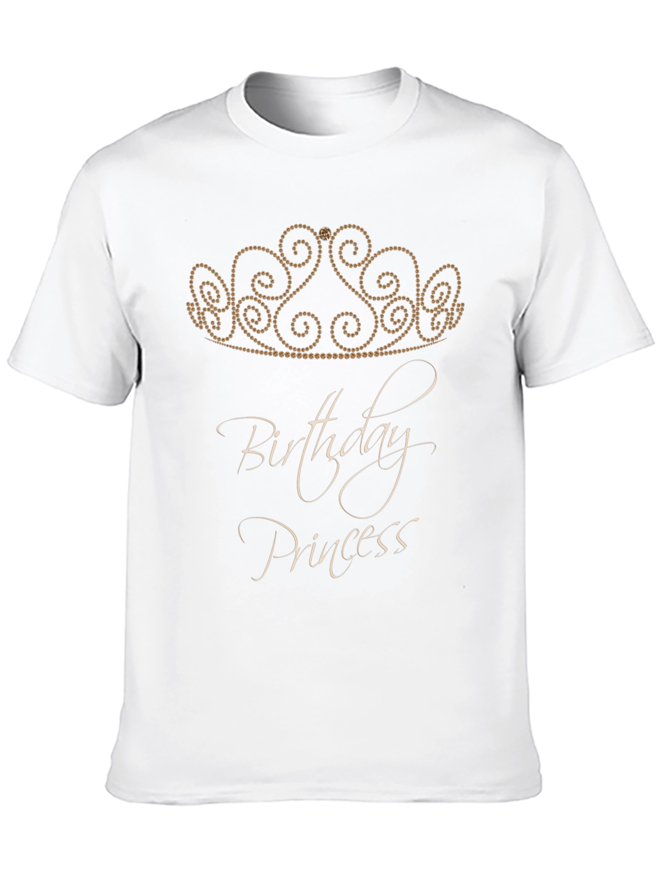 Birthday Princess Tee - Black Crown Design