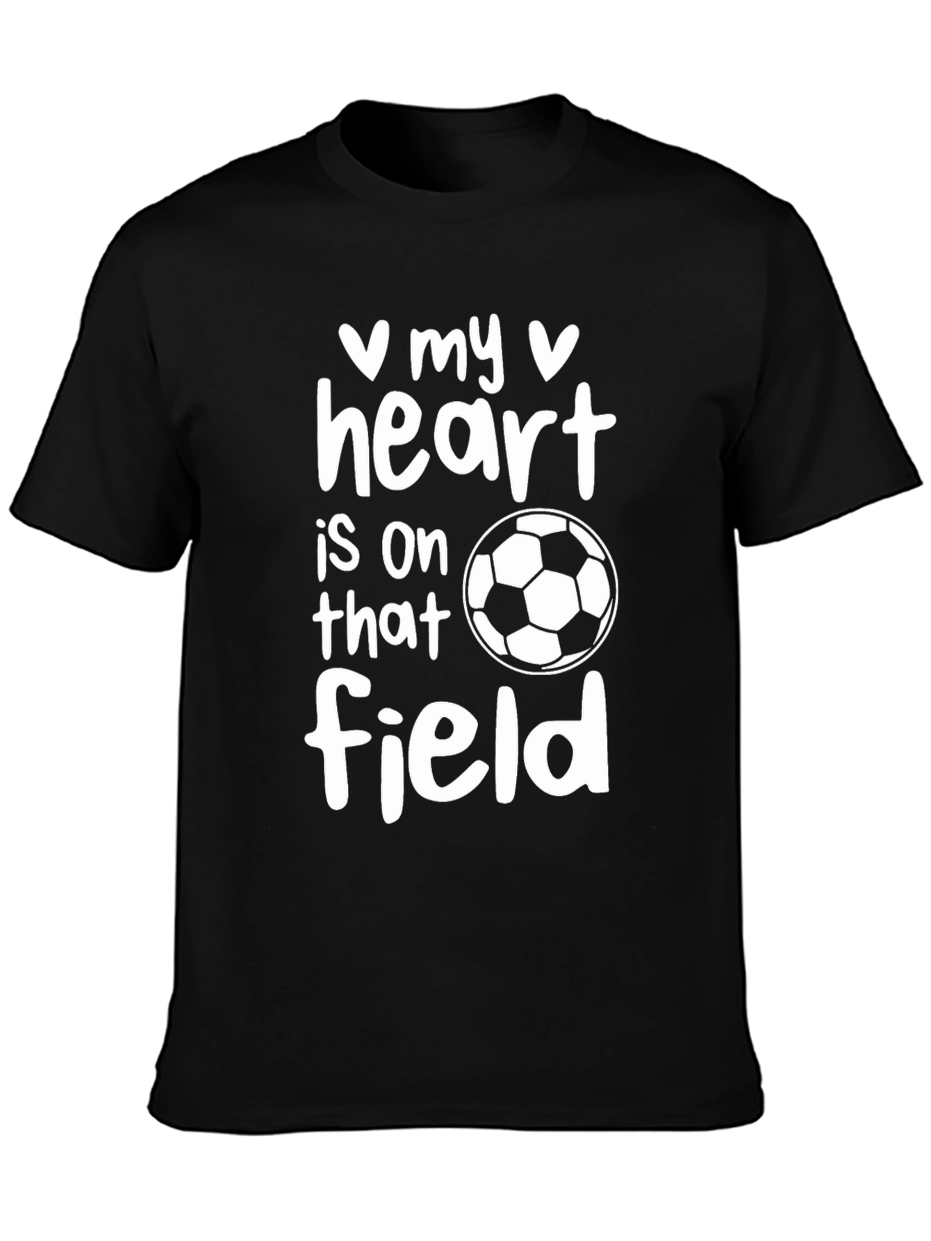 Soccer Lover Graphic T-Shirt - Heart on the Field