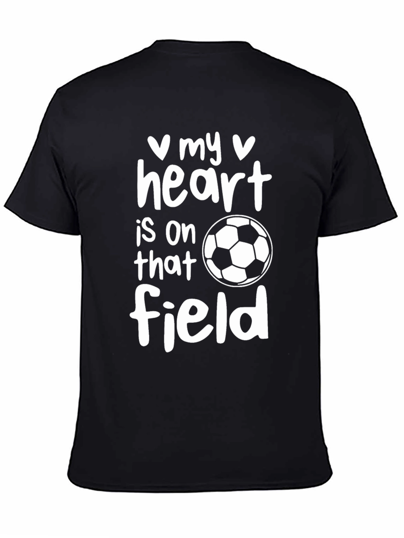 Soccer Lover Graphic T-Shirt - Heart on the Field