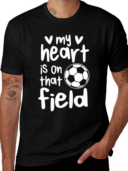 Soccer Lover Graphic T-Shirt - Heart on the Field