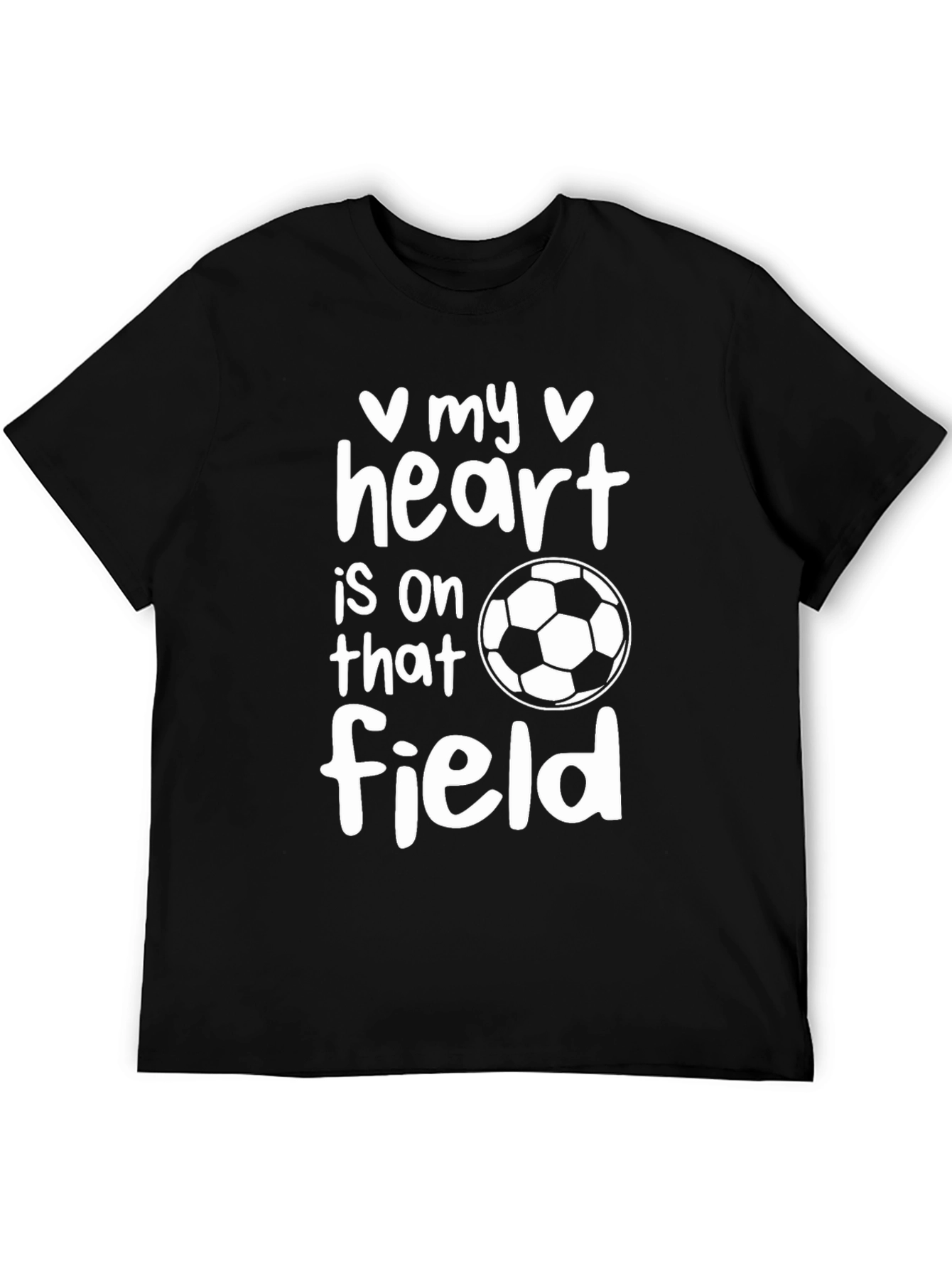 Soccer Lover Graphic T-Shirt - Heart on the Field