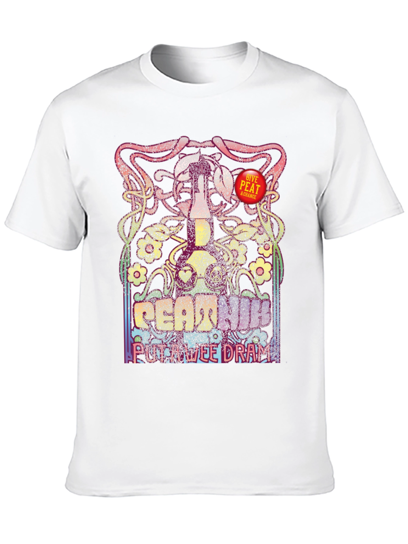 Peat Hum Wee Dram Black Graphic T-Shirt